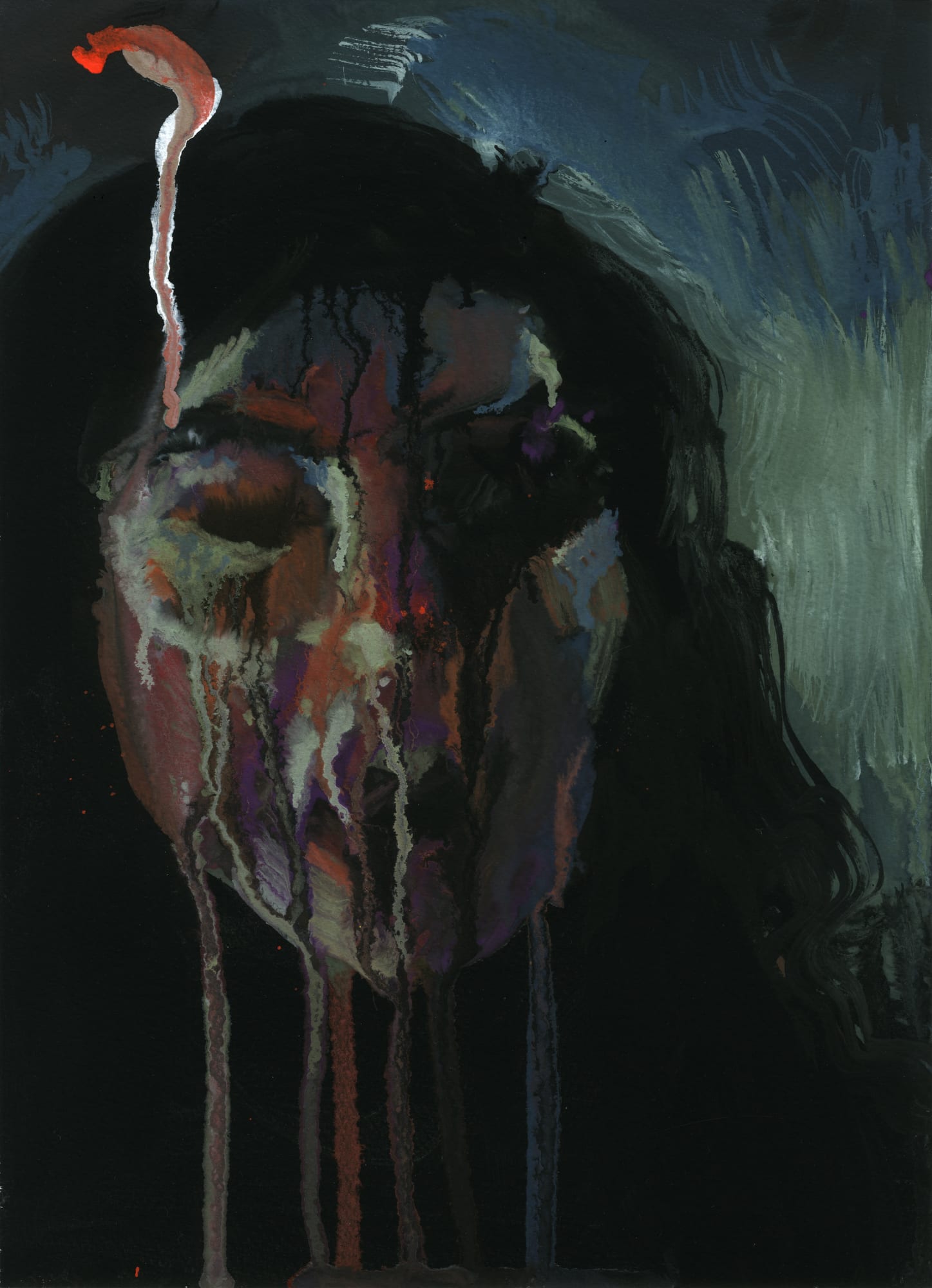 Omar Khoury Ally, 2019 Gouache on paper 36 x 26 cm 14 1/4 x 10 1/4 in