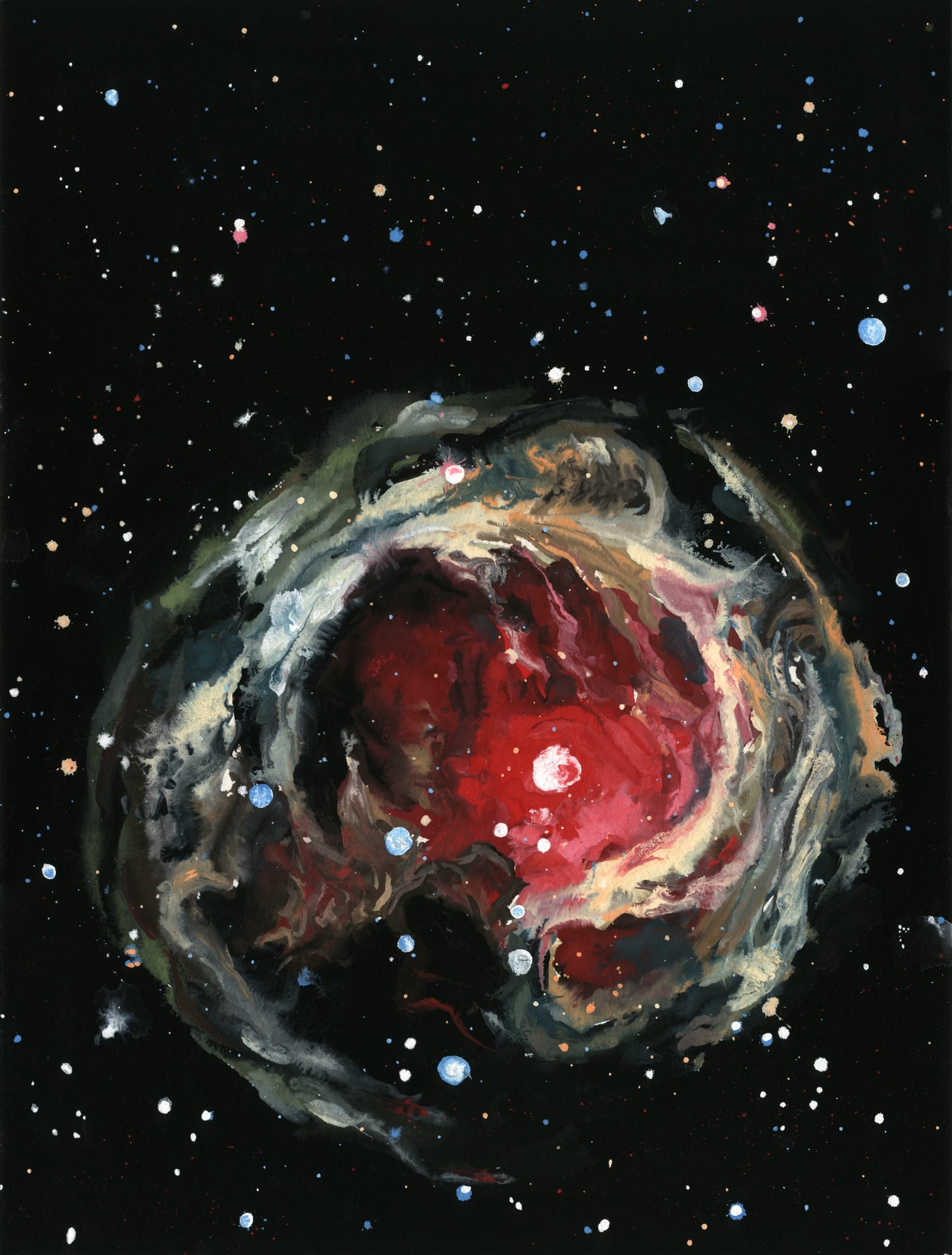 Omar Khoury V838, 2019 Gouache on paper 41 x 31 cm 16 1/4 x 12 1/4 in