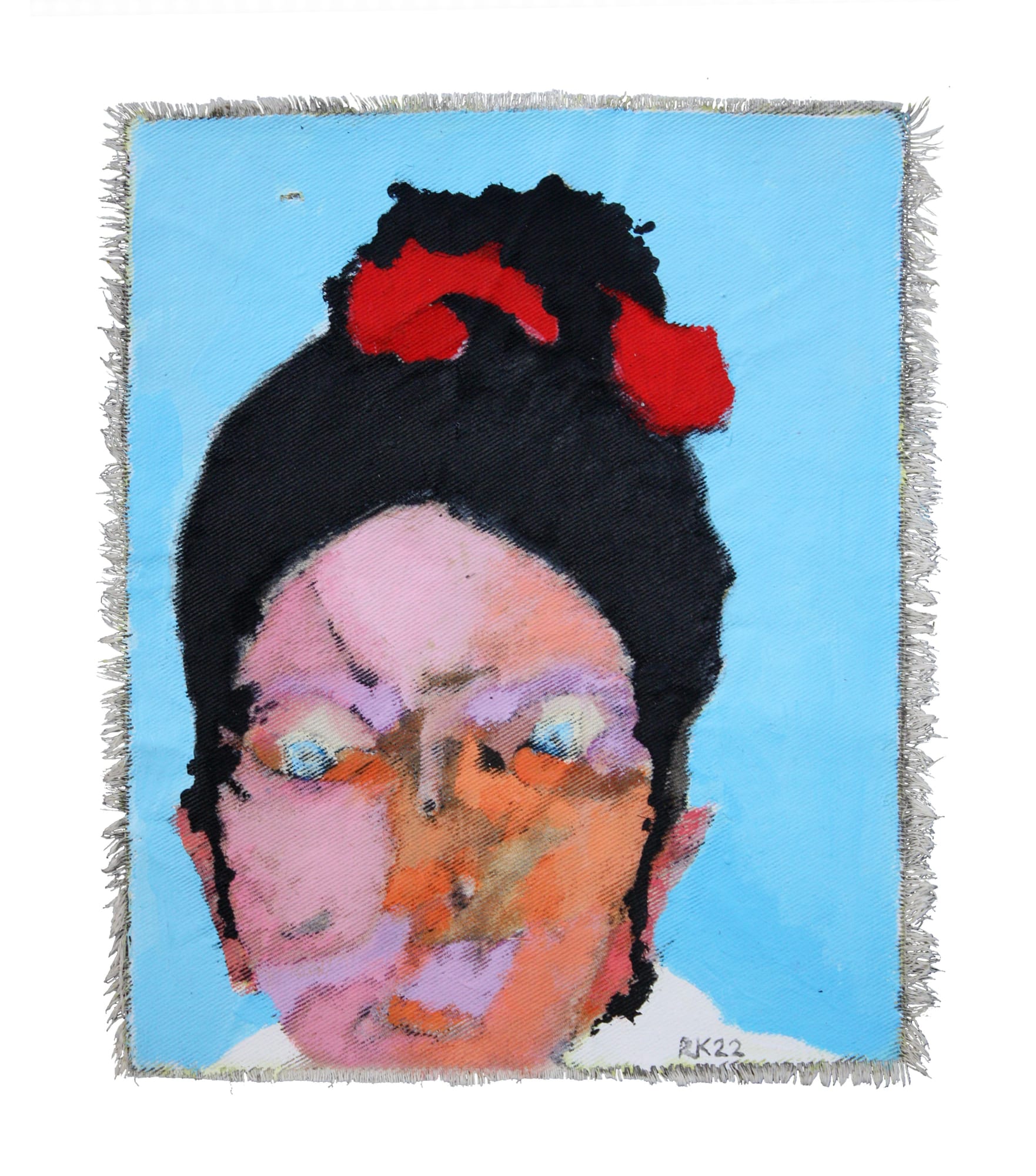 Rabee Kiwan Untitled, 2022 Mixed media on canvas 30 x 26 cm 11 3/4 x 10 1/4 in