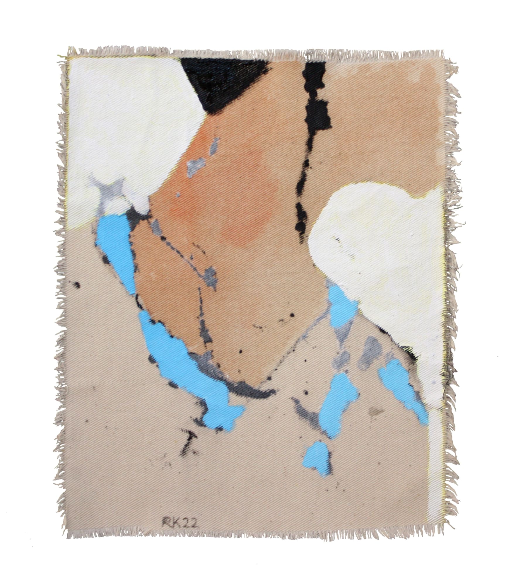 Rabee Kiwan Untitled, 2022 Mixed media on canvas 30 x 26 cm 11 3/4 x 10 1/4 in