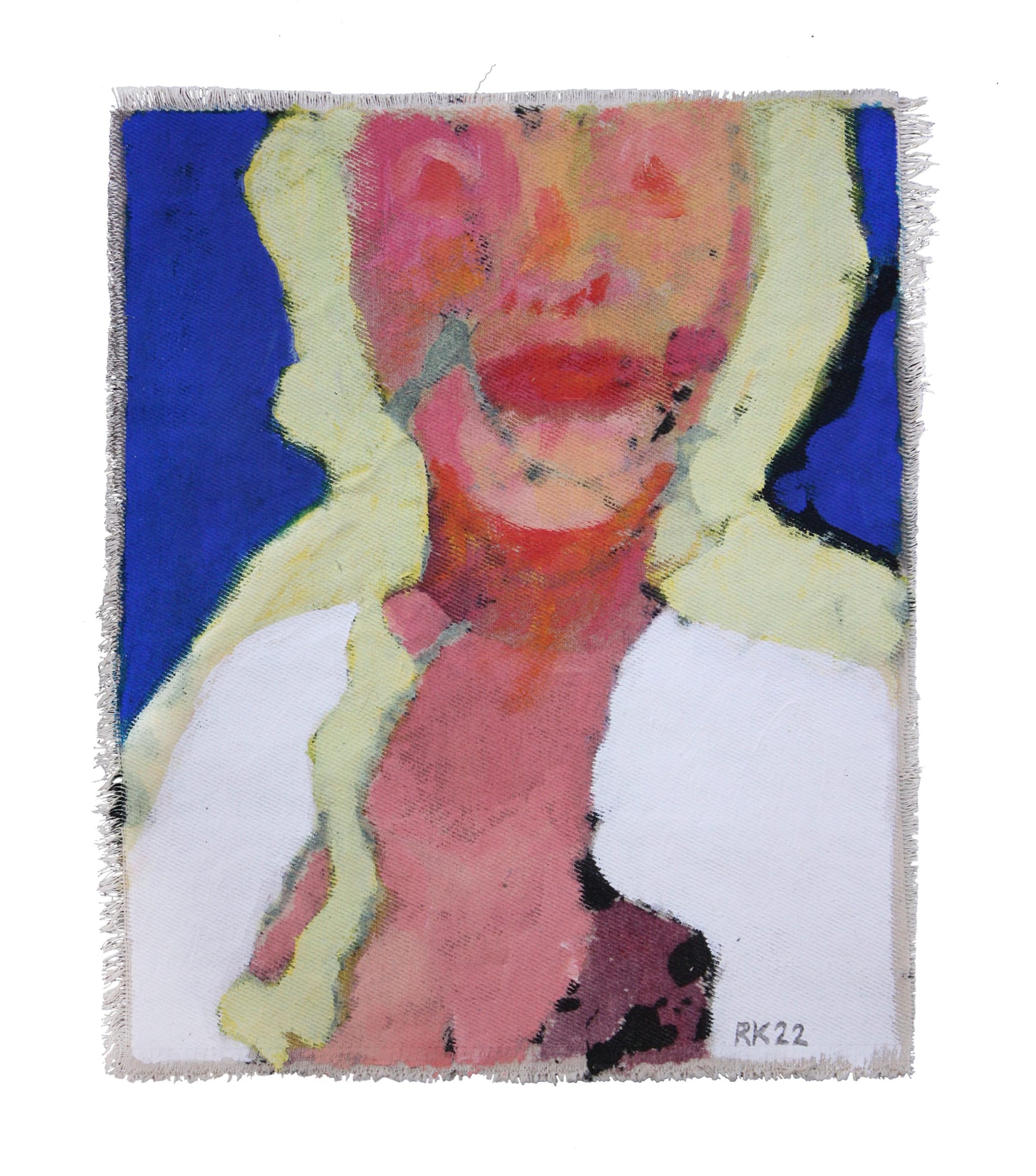 Rabee Kiwan Untitled, 2022 Mixed media on canvas 30 x 26 cm 11 3/4 x 10 1/4 in