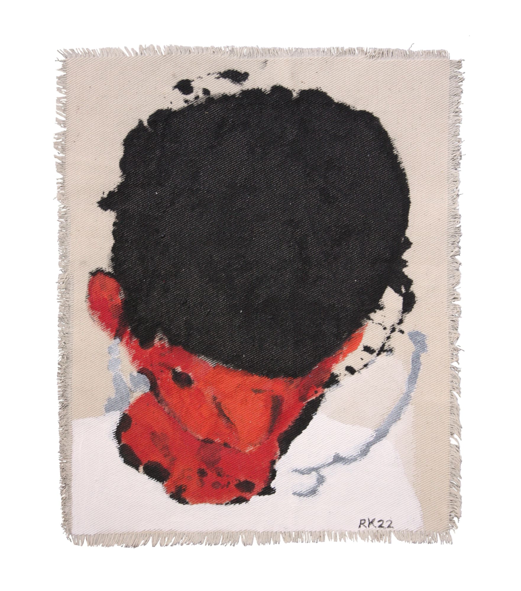 Rabee Kiwan Untitled, 2022 Mixed media on canvas 30 x 26 cm 11 3/4 x 10 1/4 in