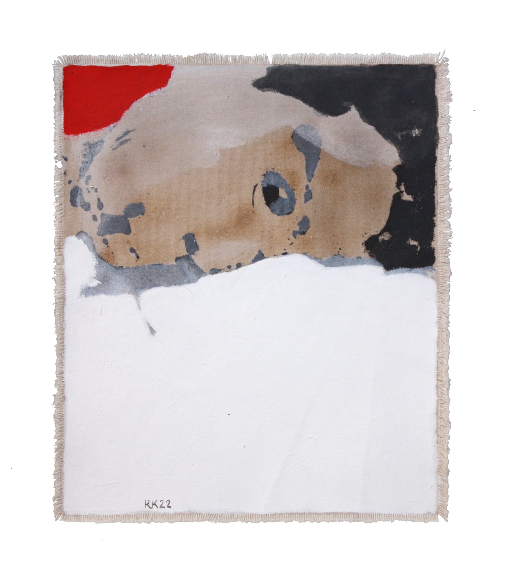 Rabee Kiwan Untitled, 2022 Mixed media on canvas 30 x 26 cm 11 3/4 x 10 1/4 in