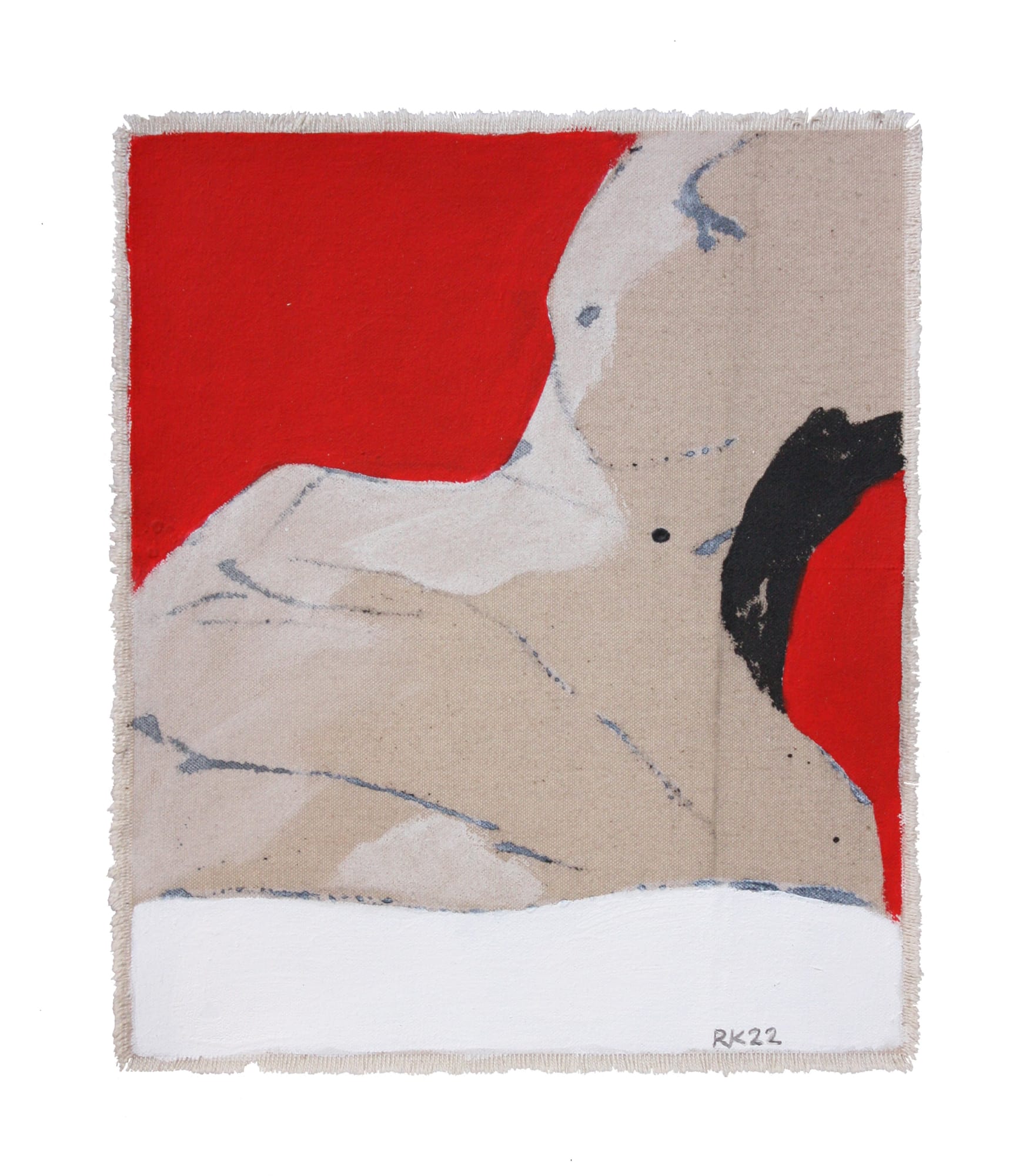 Rabee Kiwan Untitled, 2022 Mixed media on canvas 30 x 26 cm 11 3/4 x 10 1/4 in