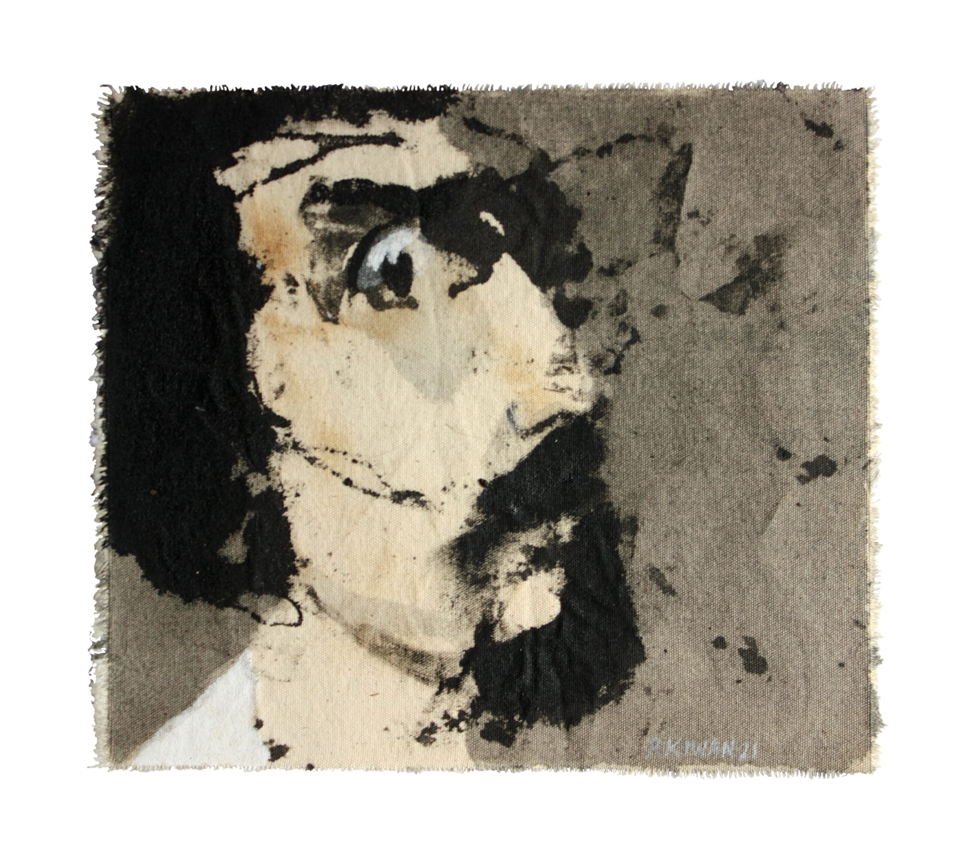 Rabee Kiwan Untitled, 2022 Mixed media on canvas 30 x 26 cm 11 3/4 x 10 1/4 in