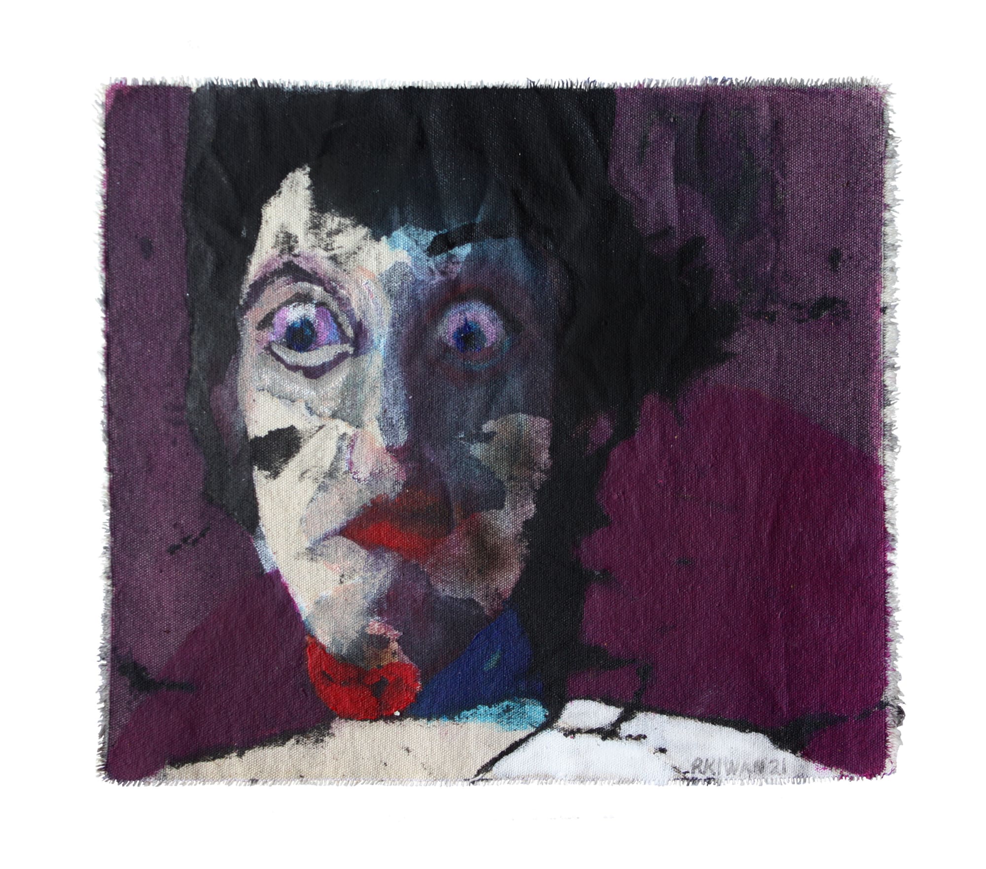 Rabee Kiwan Untitled, 2022 Mixed media on canvas 30 x 26 cm 11 3/4 x 10 1/4 in