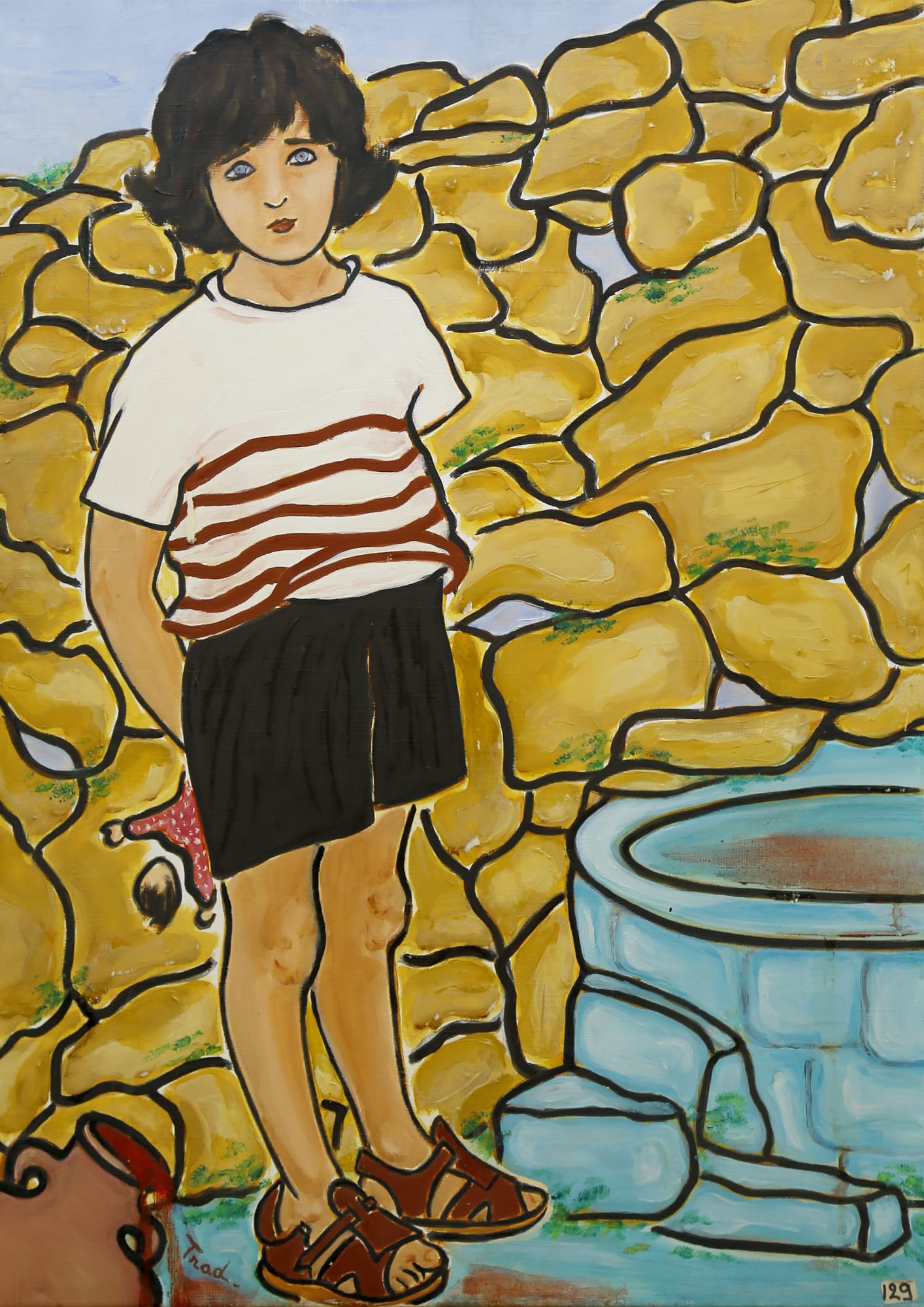 Mona Trad Dabaji Cana ou la Conscience du Monde, 1996 Oil on canvas 70 x 50 cm 27 1/2 x 19 3/4 in