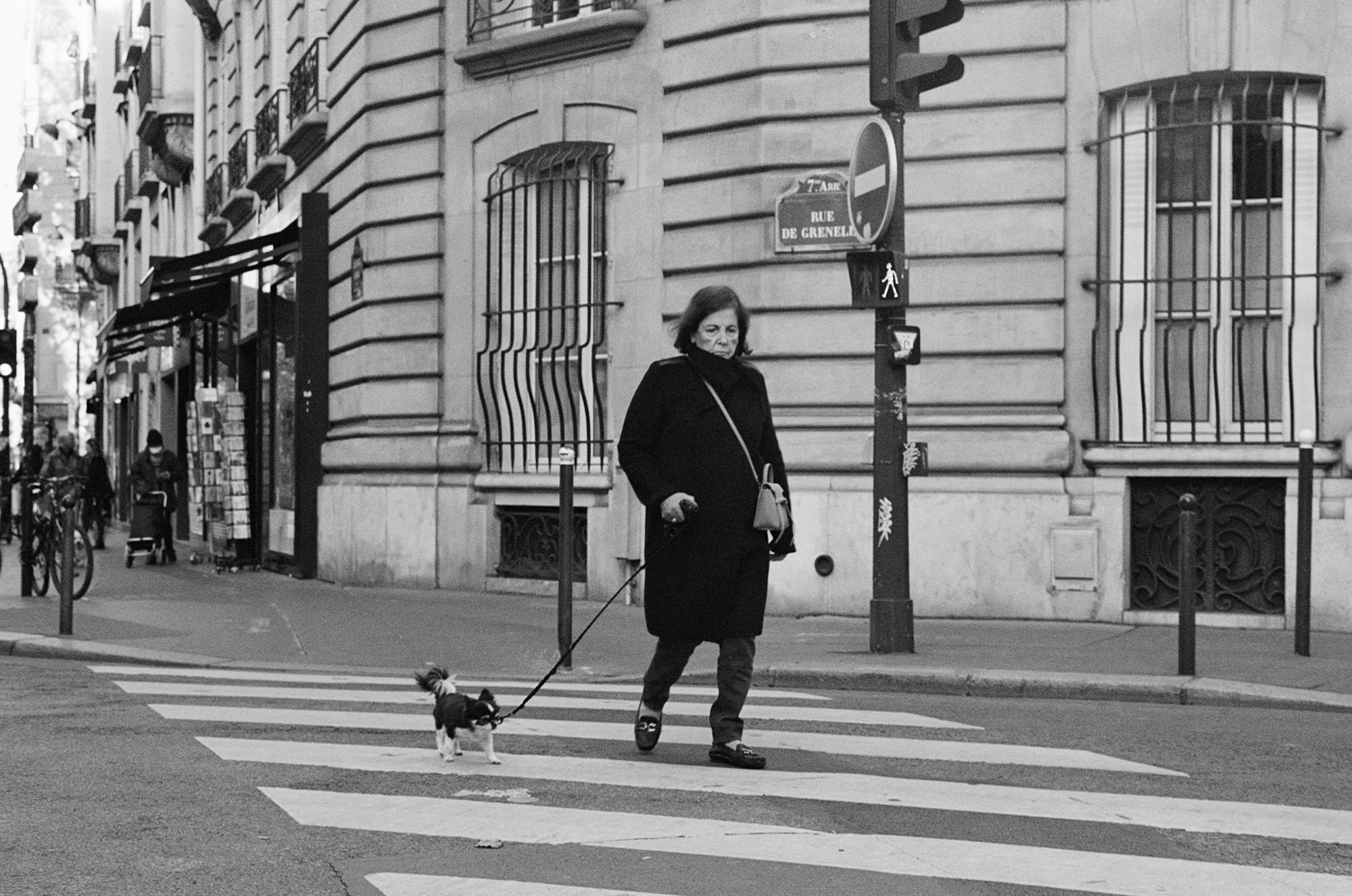 Yamam Nabeel The Daily Walk, Paris France, October 2021, 2021 35mm Photograph on Hahnemule paper 42 x 60 cm 16 1/2 x 23 1/2 in