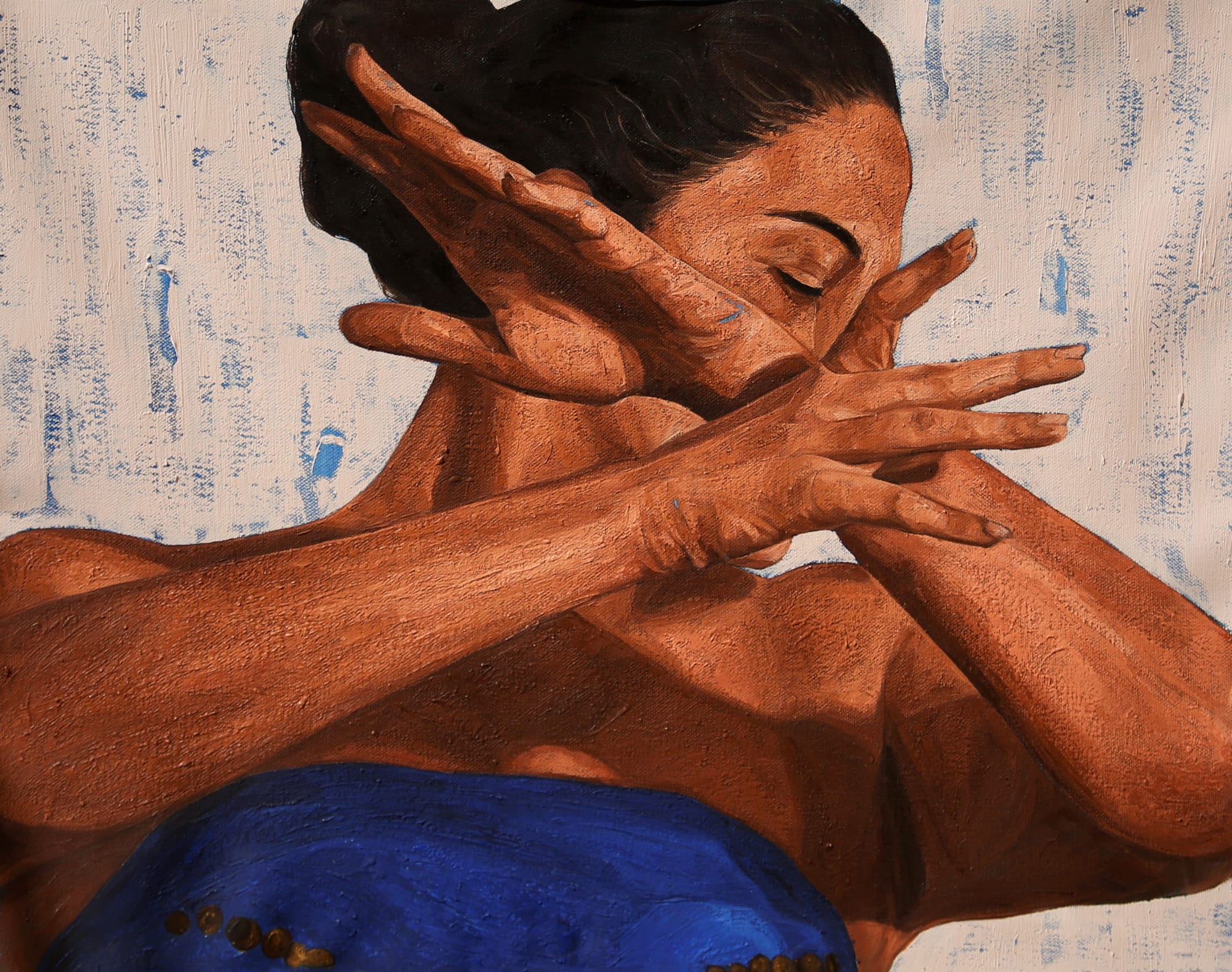 Sara Tantawy Rhythm II (إيقاع), 2022 Oil on canvas 47 x 60 cm 18 1/2 x 23 1/2 in