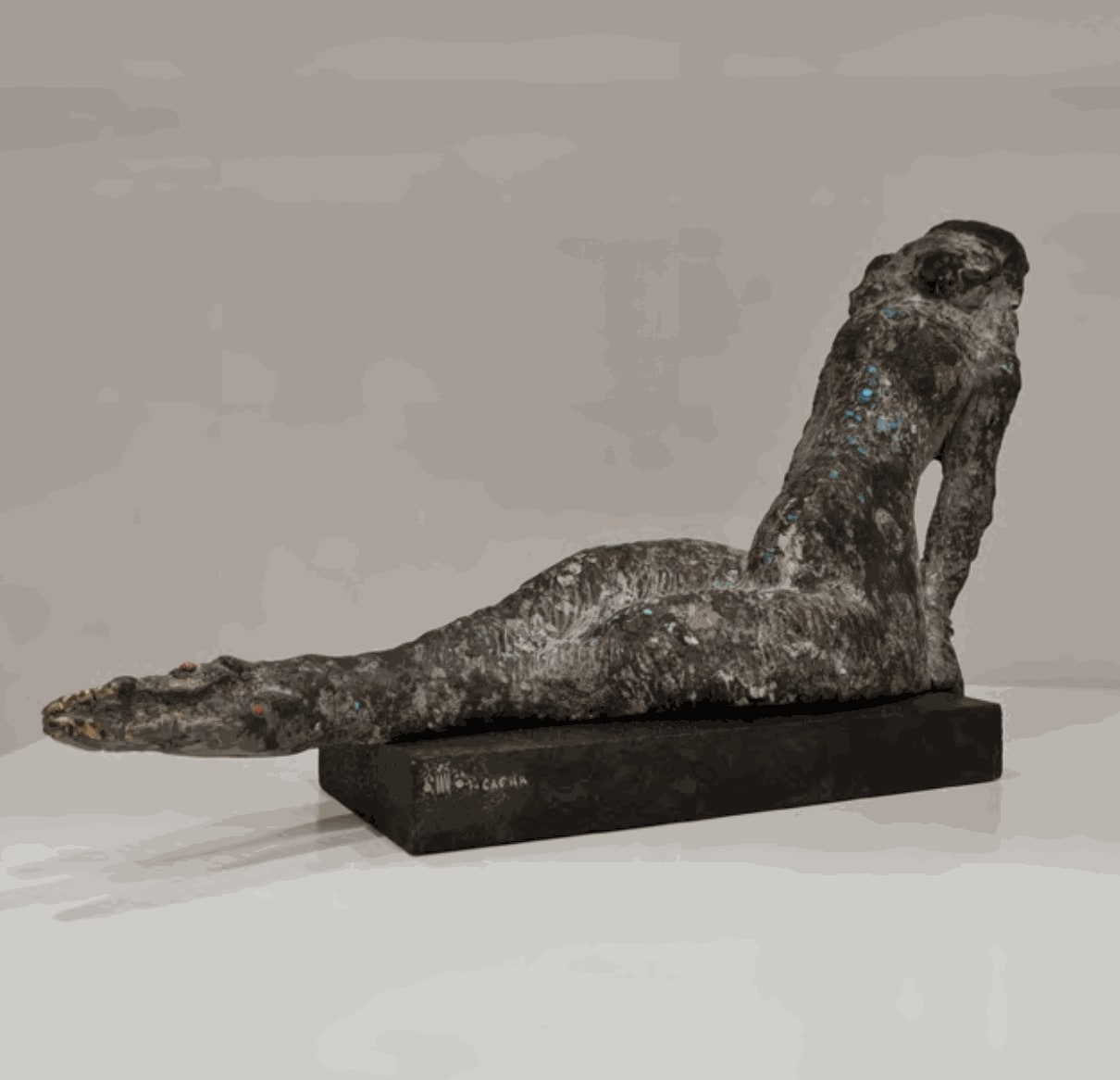 Jamil Kasha Untitled, 2022 Stone, coral, and semi precious stone 30 x 50 x 10 cm 11 3/4 x 19 3/4 x 4 in