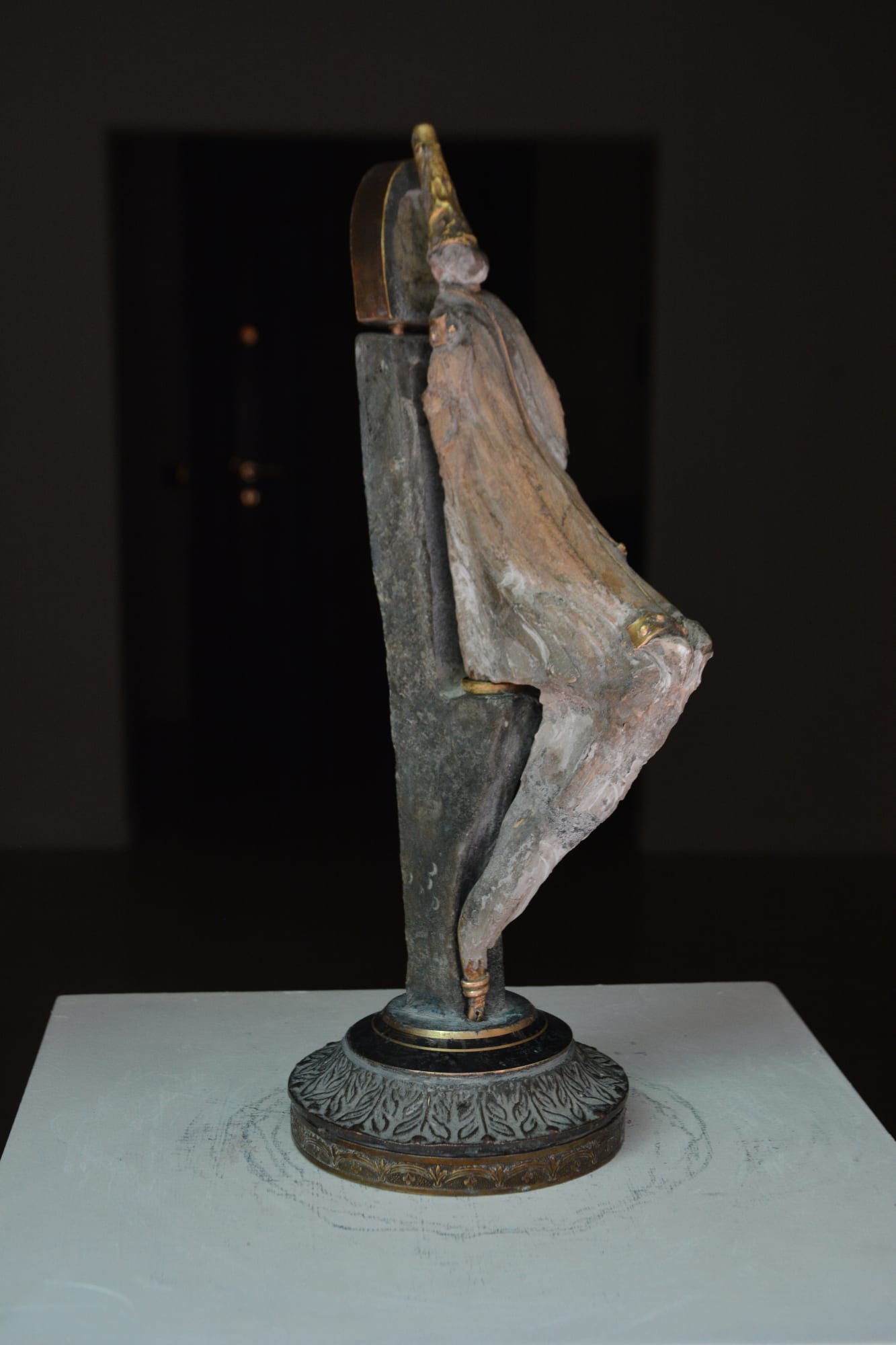 Jamil Kasha Untitled, 2022 Stone and brass 35 x 11.5 x 11 cm 13 3/4 x 4 1/2 x 4 1/4 in