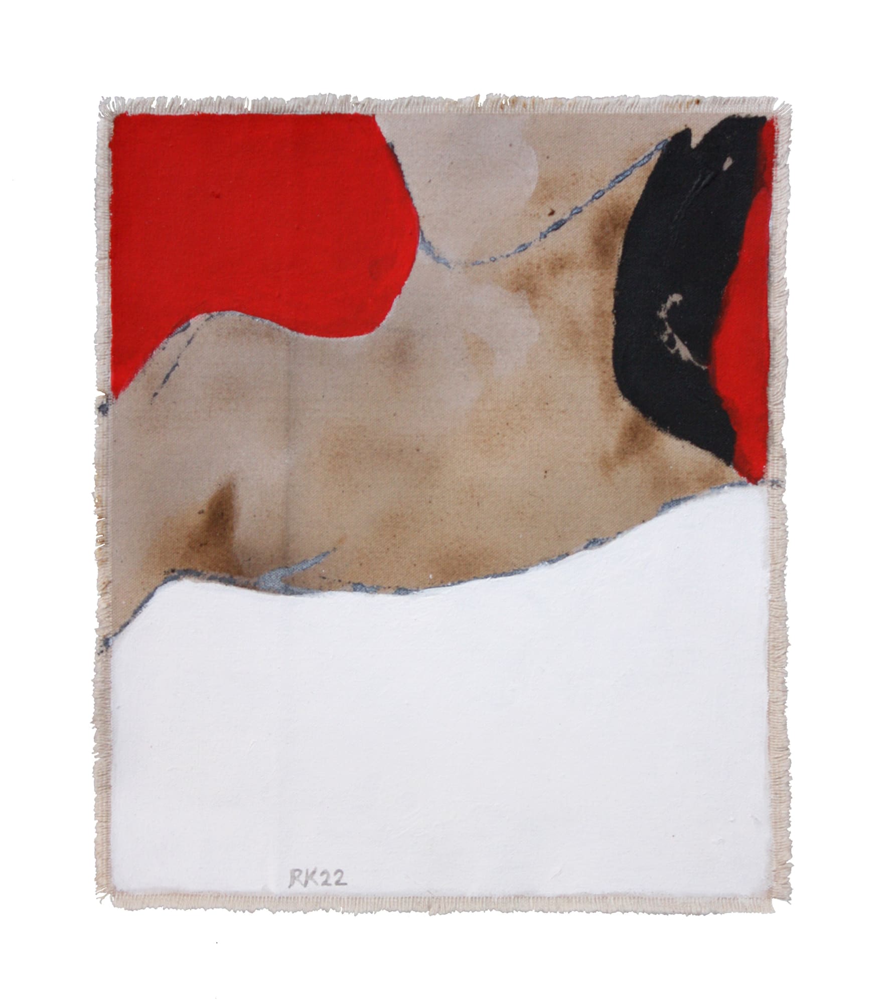 Rabee Kiwan Untitled, 2022 Mixed media on canvas 30 x 26 cm 11 3/4 x 10 1/4 in