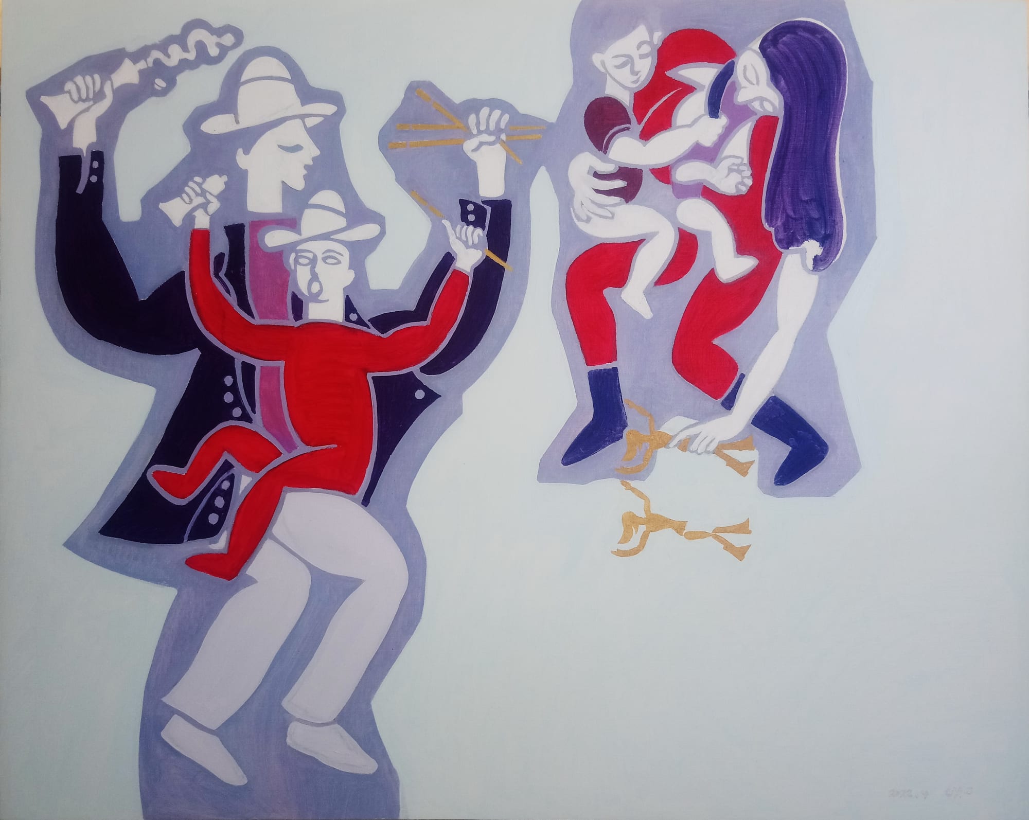 Houssam Ballan Graffiti for Beirut, 2022 Oil on canvas 120 x 150 cm 47 1/4 x 59 in