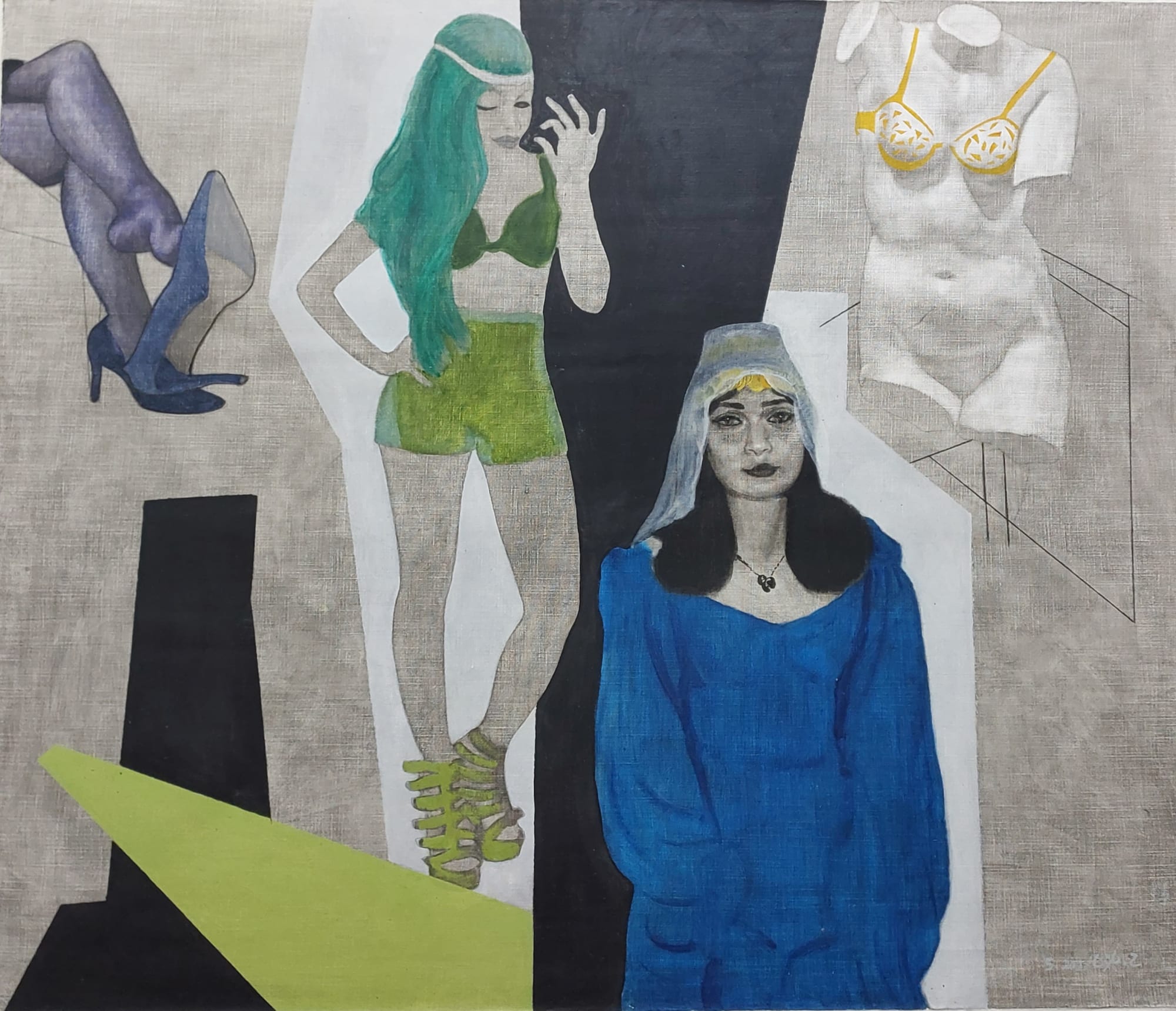 Houssam Ballan Venus, 2022 Oil on canvas 130 x 150 cm 51 1/4 x 59 in