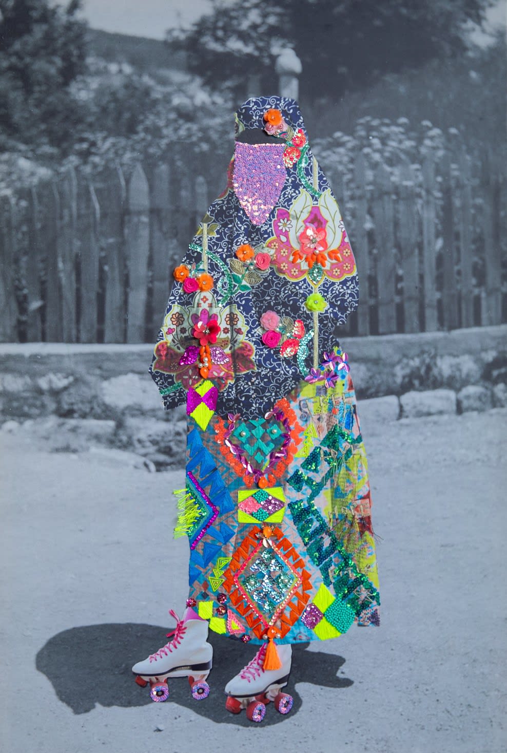 Aza&iuml;d&eacute; Lil Aisha, 2023 Mixed media on canvas 120 x 80 cm 47 1/4 x 31 1/2 in Edition 7 of 8