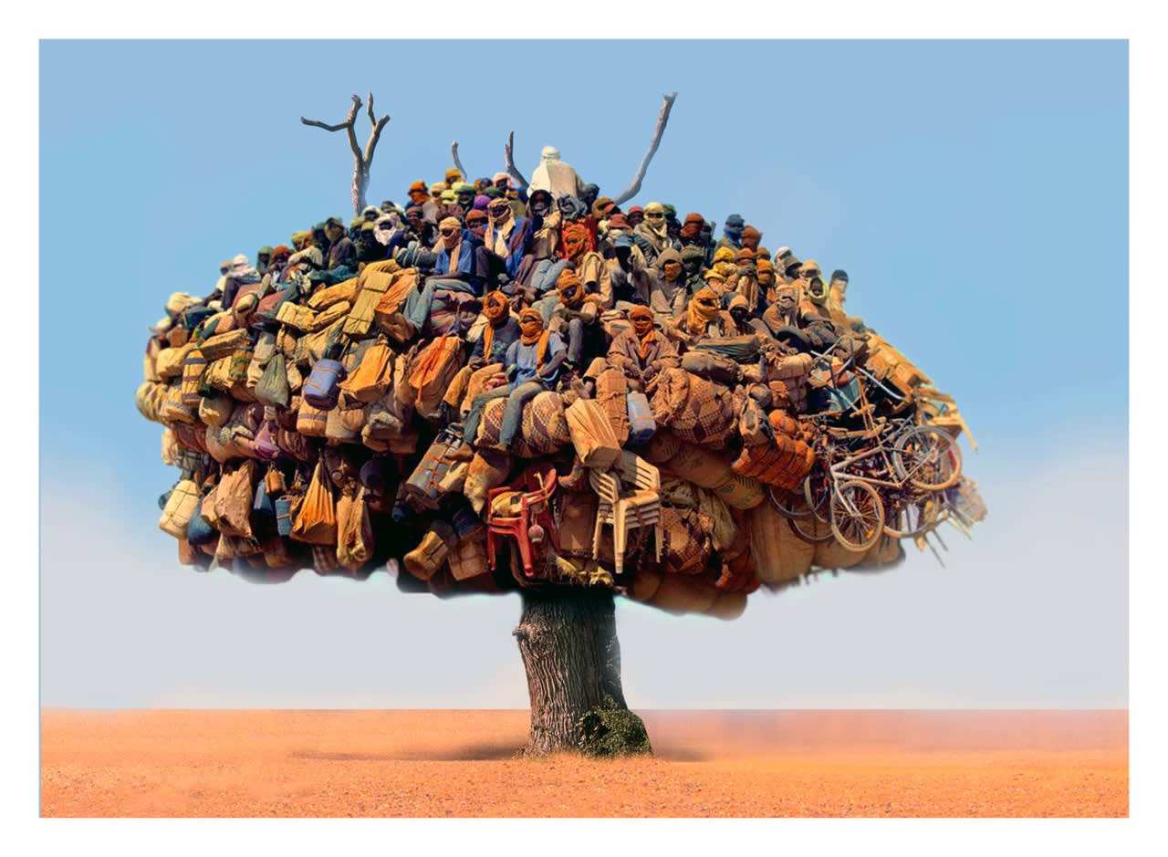 Mohammad Hawajri Seems like a Tree (وكأنها شجرة), 2023 Giclée print on Hahnemühle Photo Rag Paper, 50 x 70 cm 19 3/4 x 27 1/2 in Edition 1 of 7