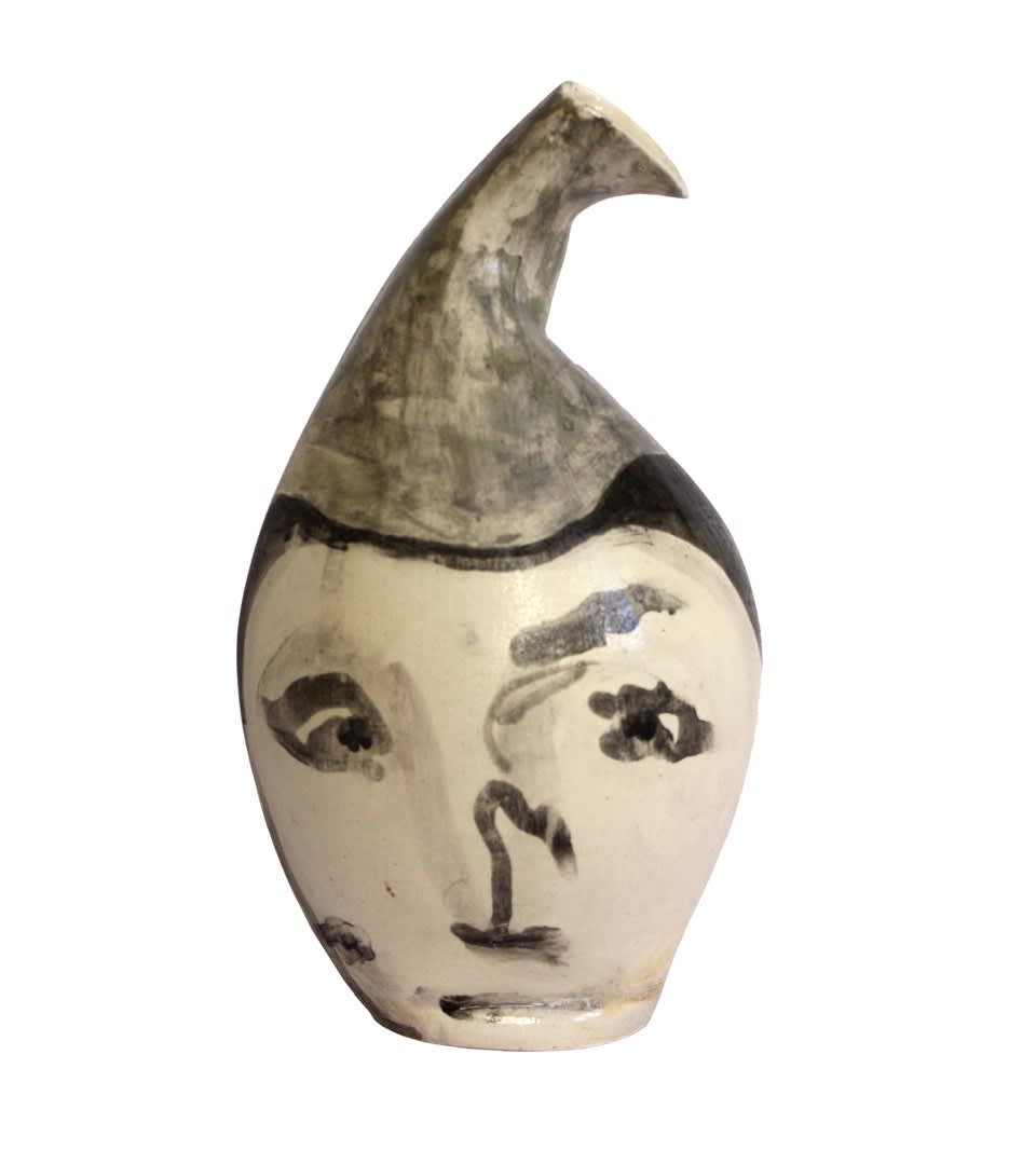 Rabee Kiwan Untitled, 2023 Ceramic vase, oxide color glaze on kaolin and local Syrian clay 27 x 14 cm 10 3/4 x 5 1/2 in