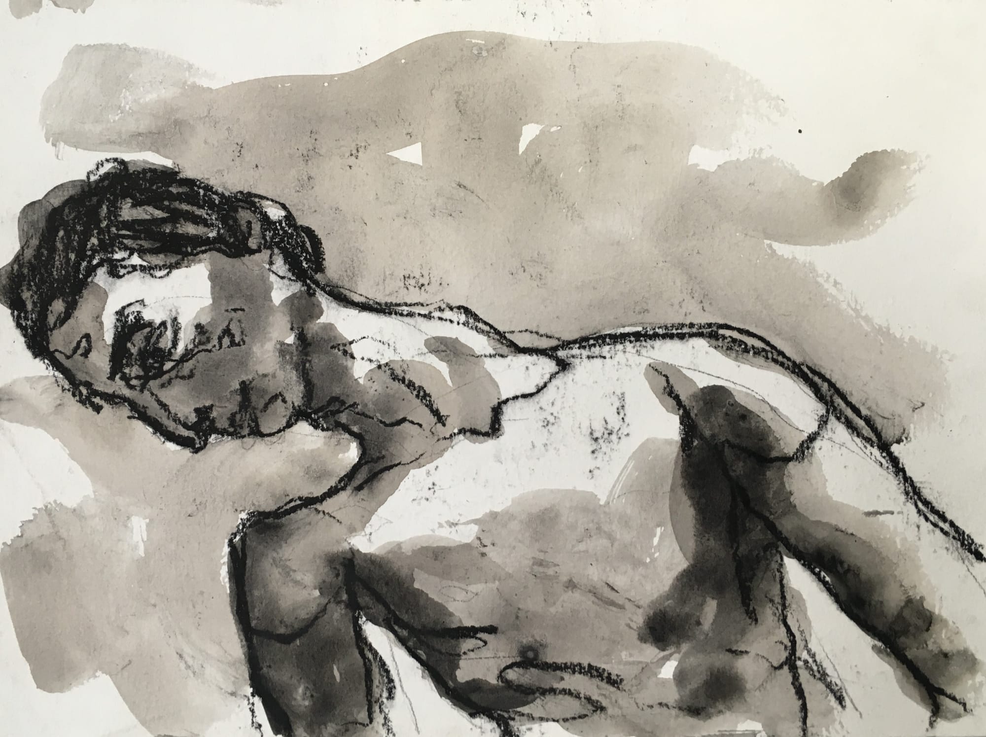 Khaled Jarada Untitled, 2022 Charcoal and ink on paper 21 x 30 cm 8 1/4 x 11 3/4 in