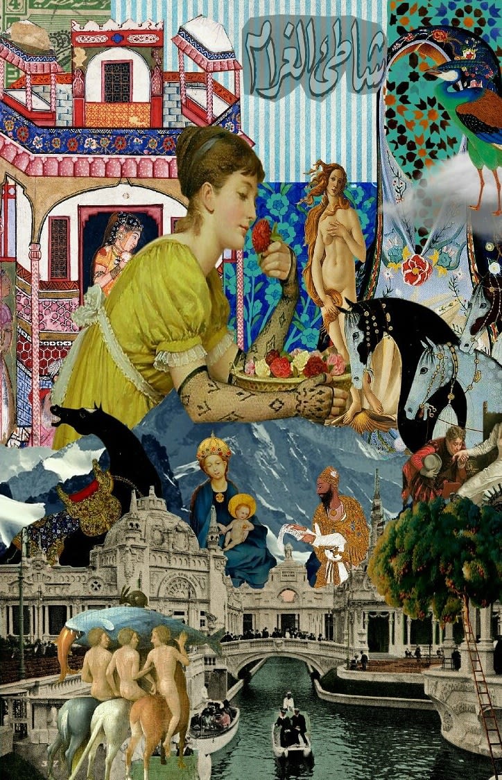 Zaina Said June Bloom, 2017 Digital collage printed on Epson paper 42 x 28 cm 16 1/2 x 11 in