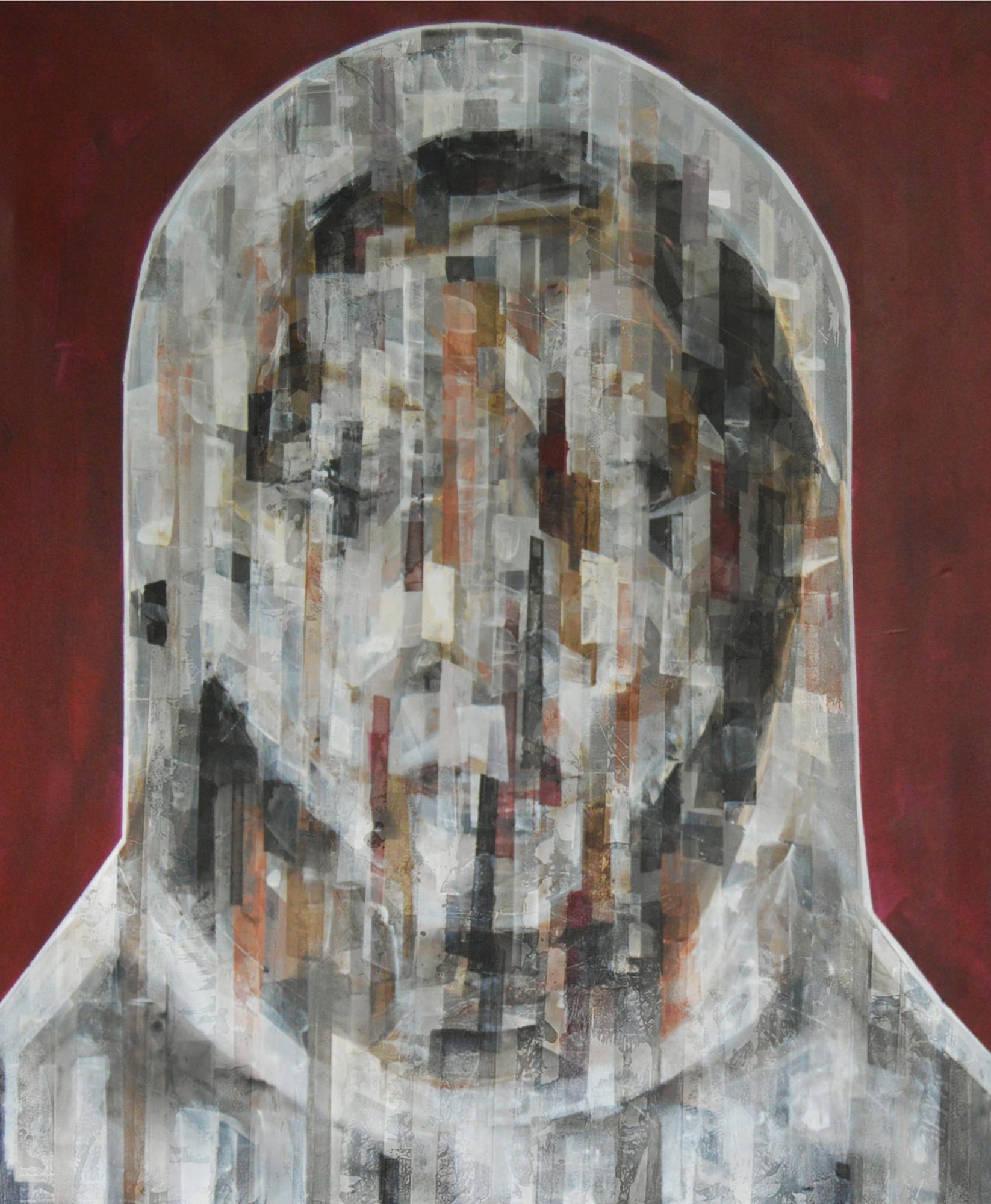 Besher Koushaji Situation, 2015 Mixed media on canvas 120 x 100 cm 47 1/4 x 39 1/4 in