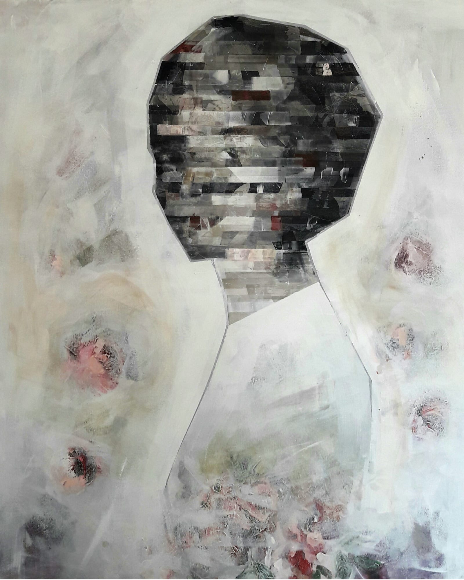 Besher Koushaji Dreamer, 2016 Mixed media on canvas 120 x 100 cm 47 1/4 x 39 1/4 in