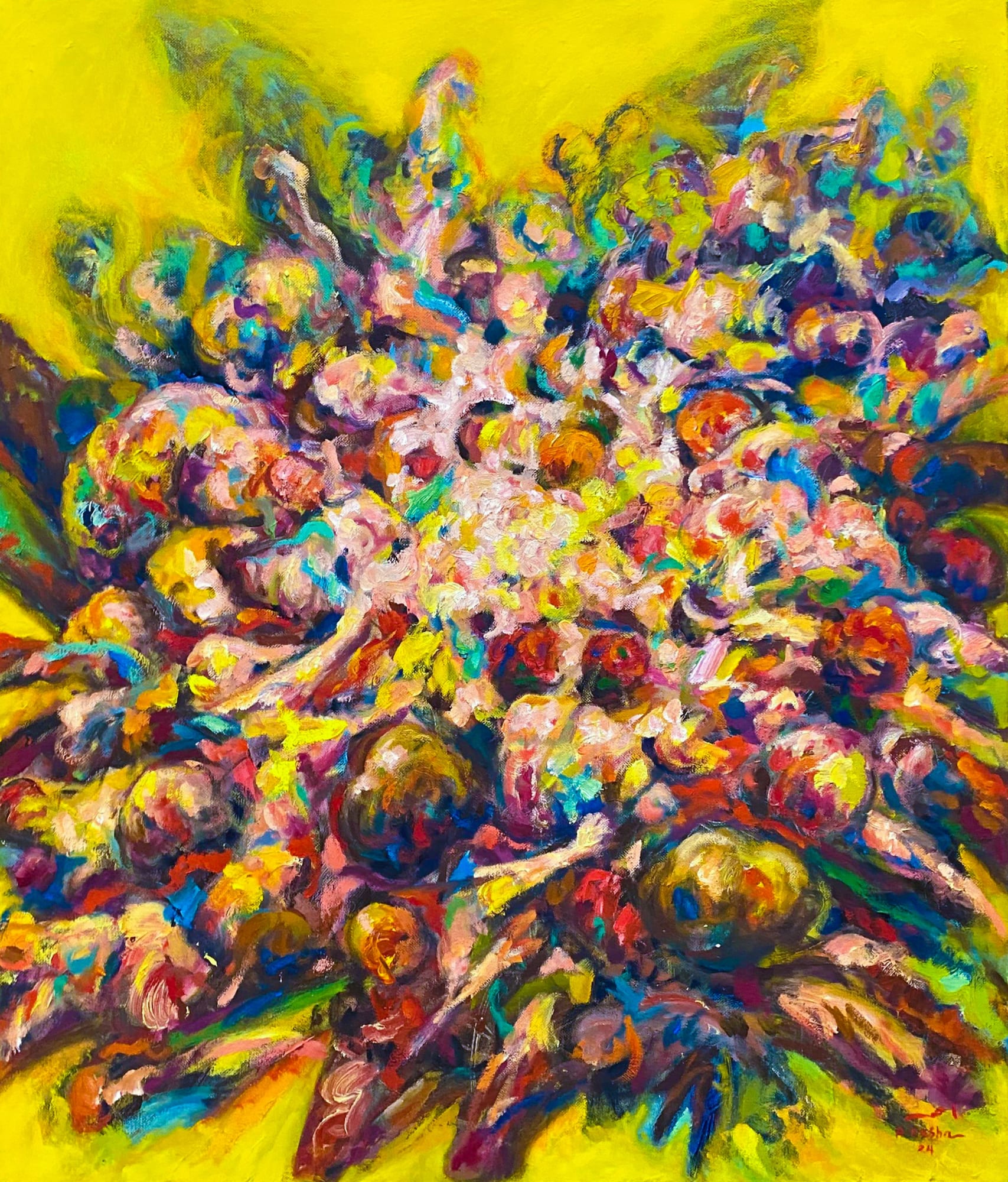 Ahmad Kasha Untitled, 2024 Oil on canvas 70 x 60 cm 27 1/2 x 23 1/2 in