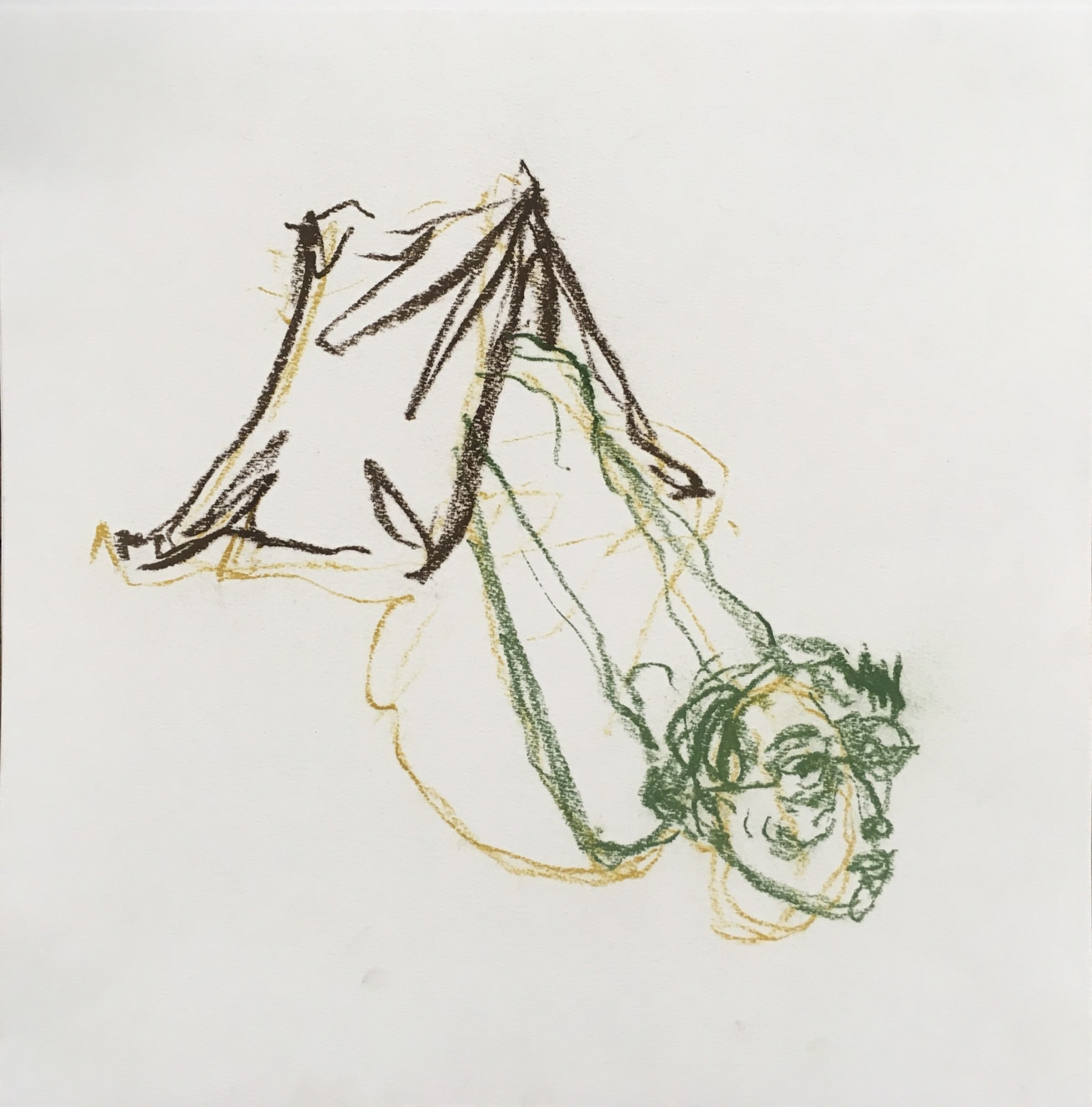 Khaled Jarada Untitled, 2023 Pastel on paper 30 x 30 cm 11 3/4 x 11 3/4 in