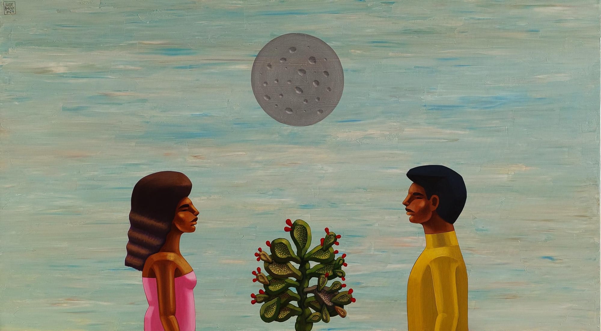 Hady Boraey Untitled, 2024 Acrylic on canvas 100 x 180 cm 39 1/4 x 70 3/4 in