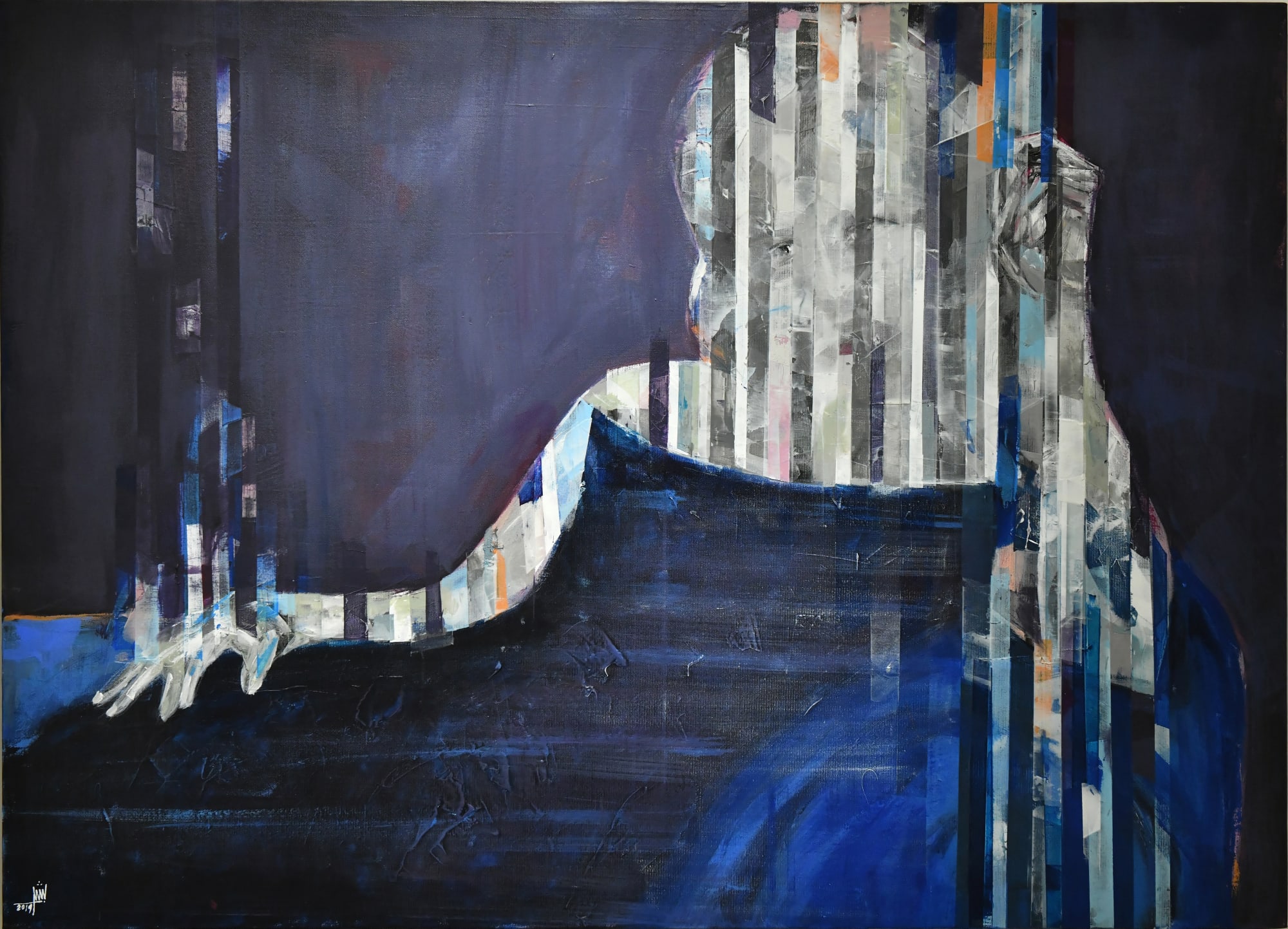 Untitled, Acrylic on canvas, 2019 100x140cm