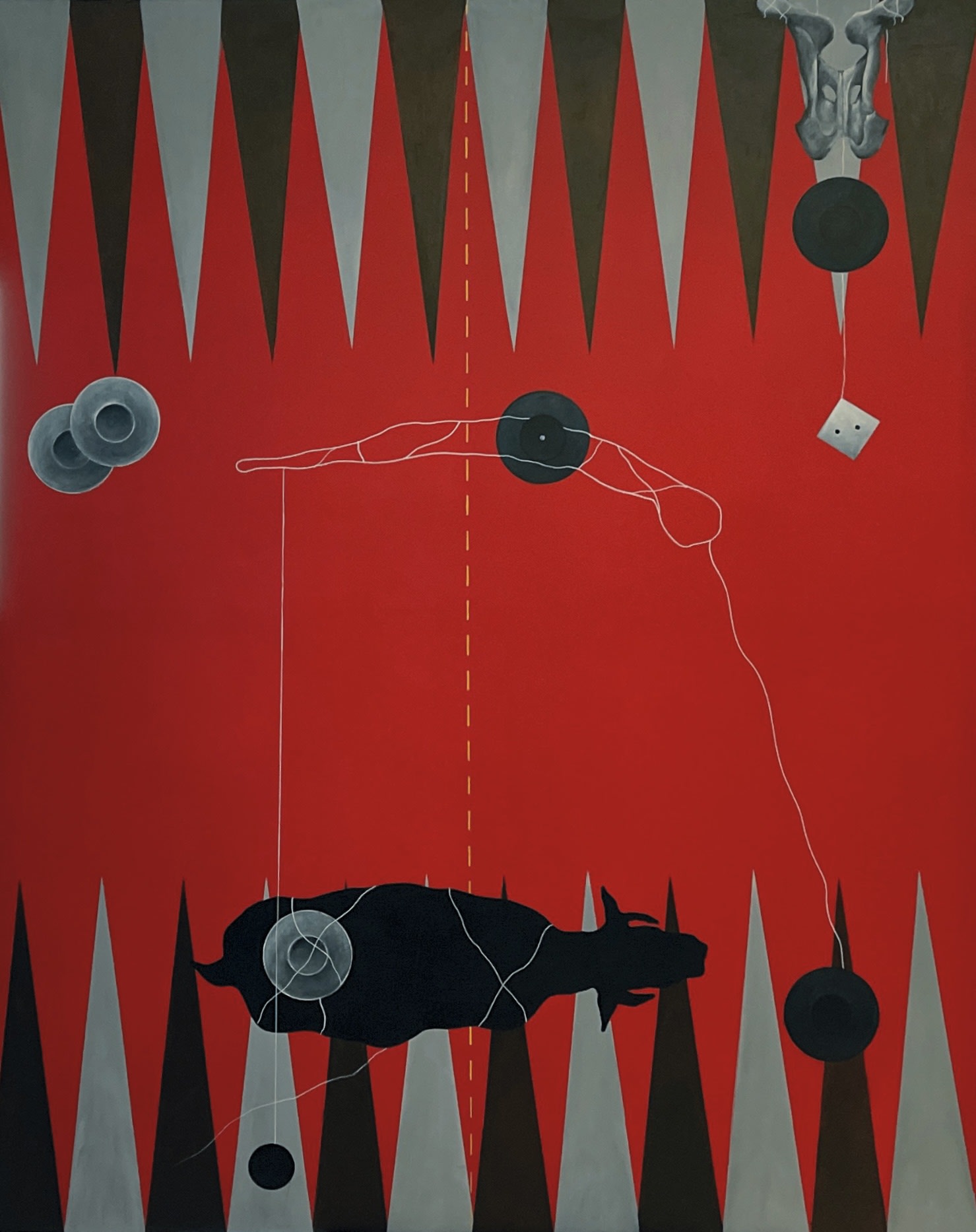 Game 2, 2021, Acrylic on canvas, 150x120cm