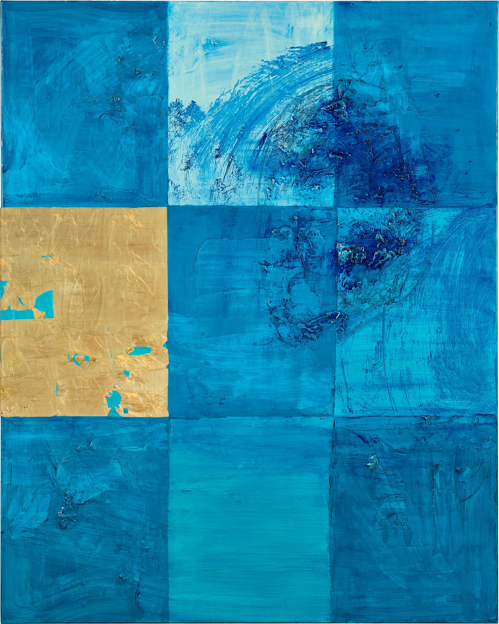 MRI #2, 2022 Medium: Oil, gold leaf mixed media on canvas Size: 152 x 122 cm