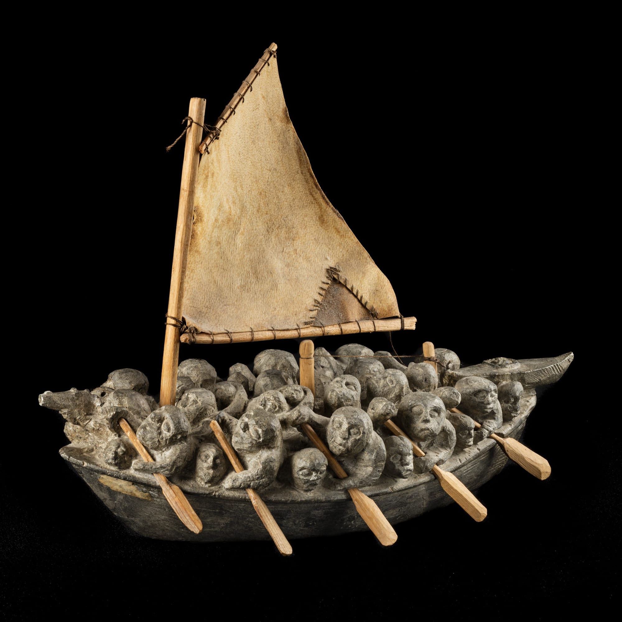 JOE TALIRUNILI (1893-1976) Puvirnituq (POVUNGNITUK) Migration Boat, early-mid 1970s REALIZED: $408,000