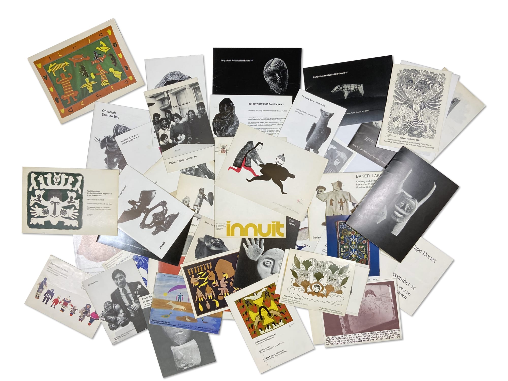 Lot 80 Quantity of Ephemera from The Isaacs / Innuit Gallery Estimate: $150 — $250 PRICE REALIZED: $390