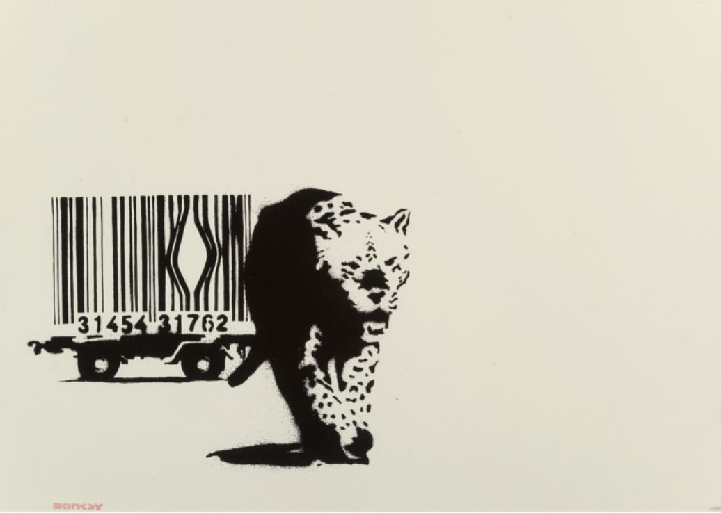 BANKSY, BAR CODE , 2004