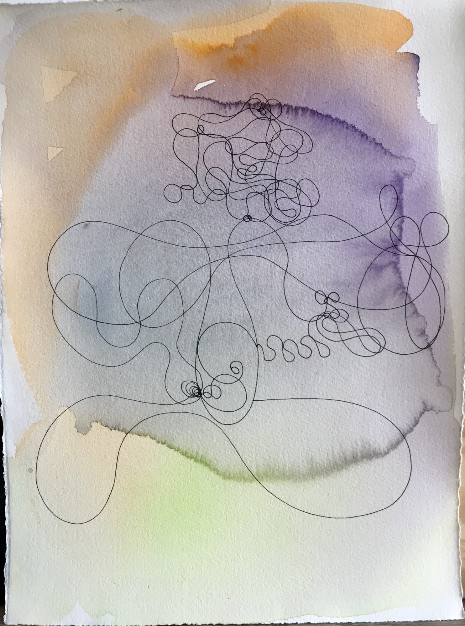 Odey Curbelo, Apariciones Watercolour #6, 2020