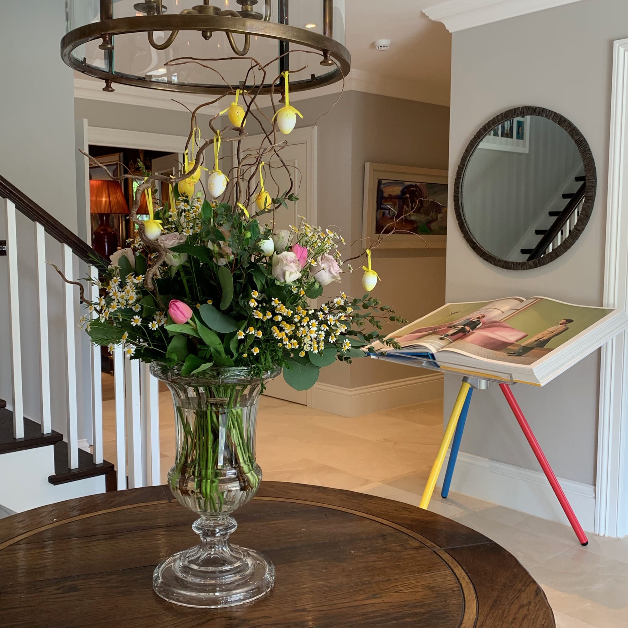 David Hockney's Sumo book with stand is a feature in this Dorset home