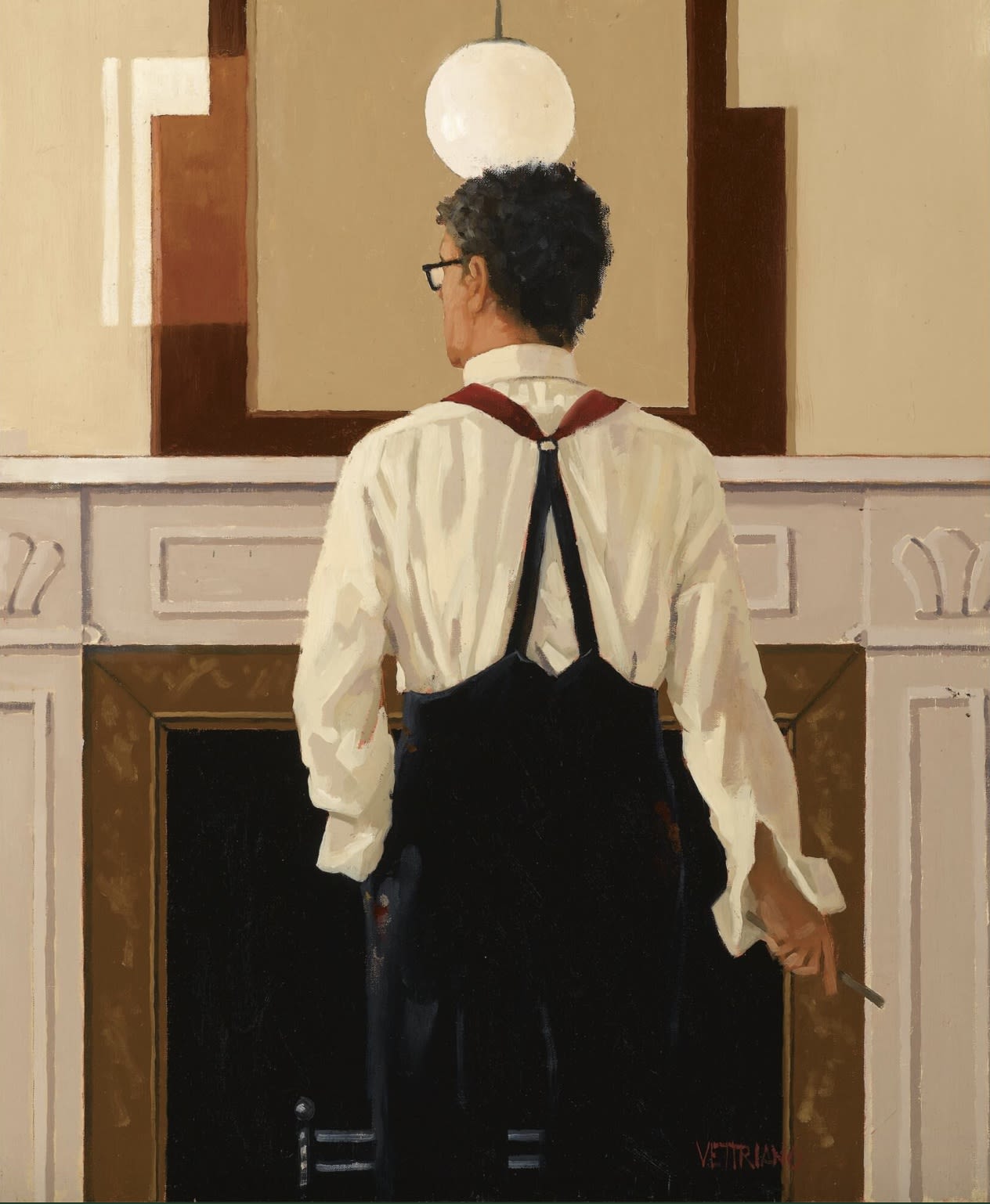 Self Portrait after Swannell by Jack Vettriano