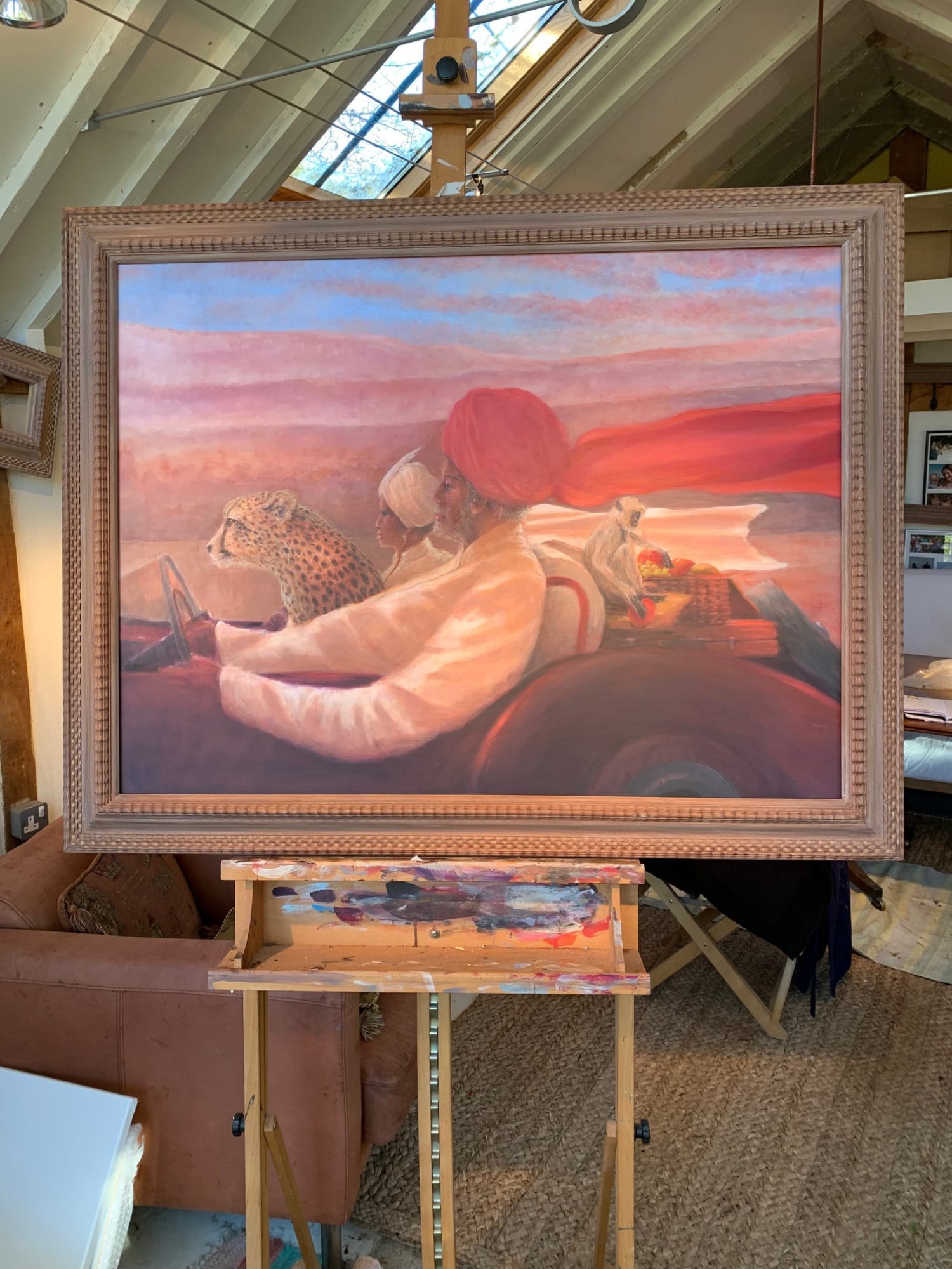 "The Monkey's Picnic" - in Lincoln Seligman's studio