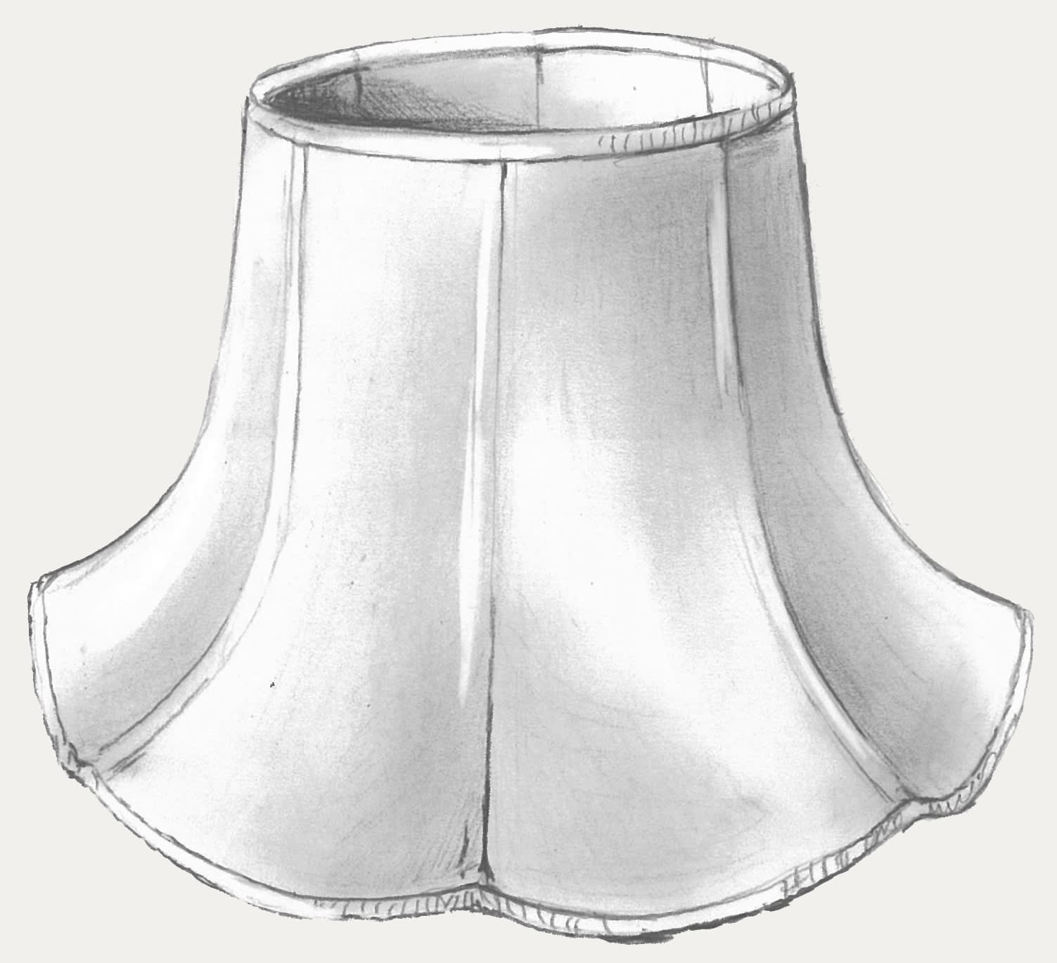 Bowed Empire Scalloped Base