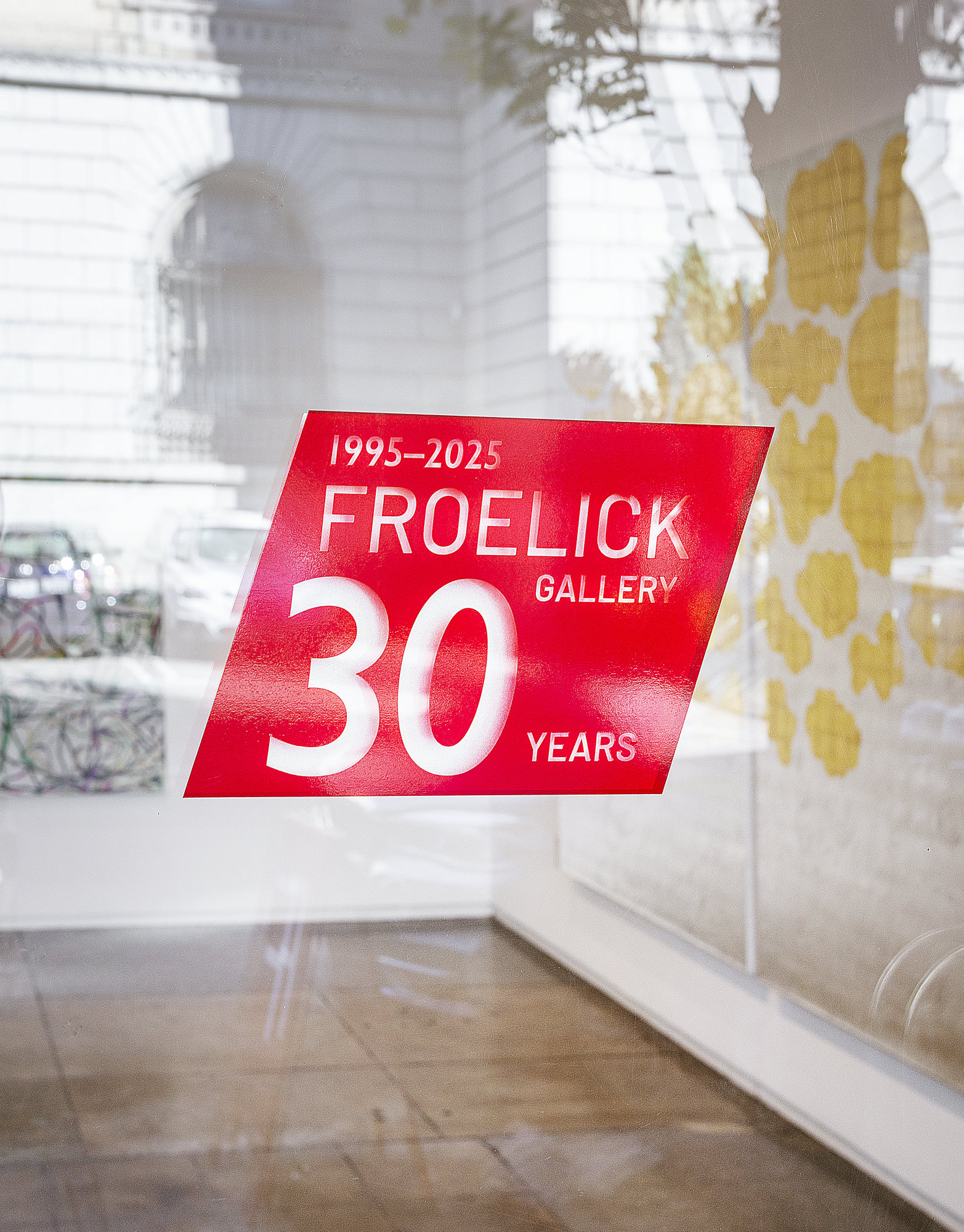 30th Anniversary Group Show: front door vinyl