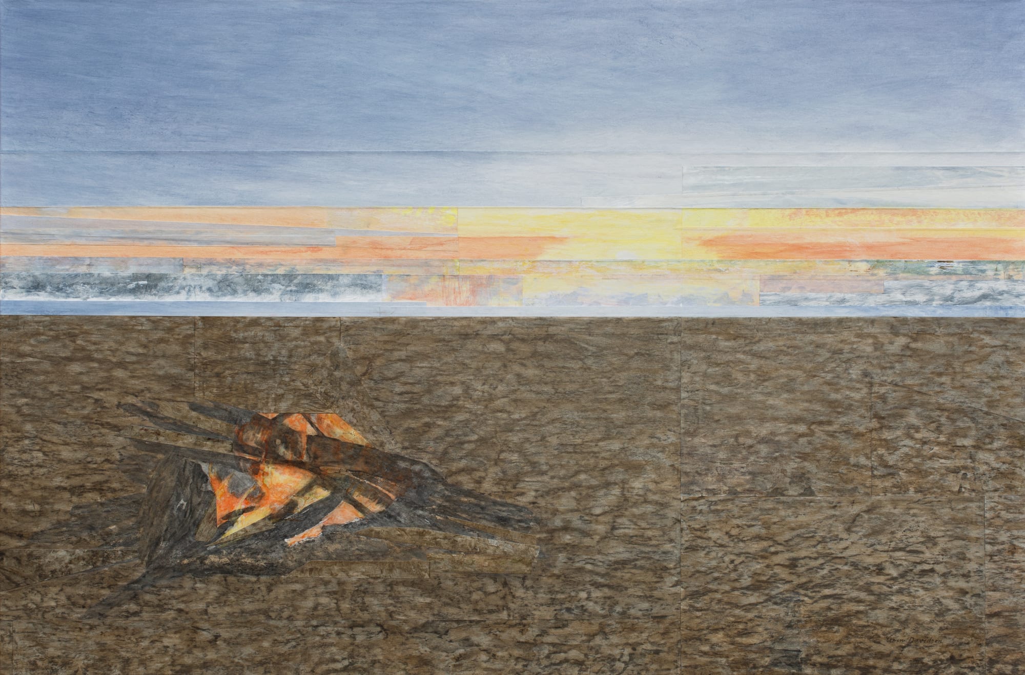 Gwen Davidson, Driftwood Fire, 2019