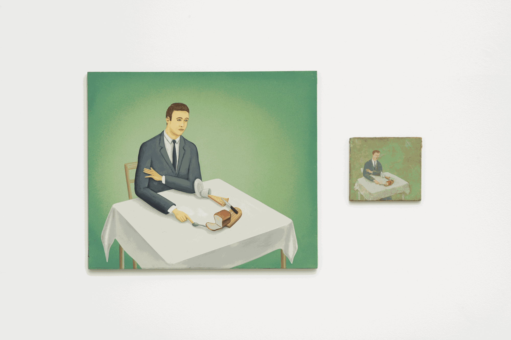 Francis Alÿs Sem título [Untitled], 1993-1994 em colaboração com Emilio Rivera óleo sobre tela [oil on canvas] 62.5 x 72 cm | 20 x 22 cm Ph: Edouard Fraipont