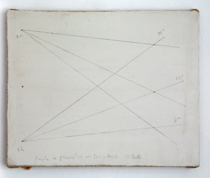 N. Date, Interseccion del Angulo de Primera Luz en Febrero y Agosto, data desconhecida
