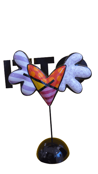 Romero Britto, ANGEL HEART, 2020