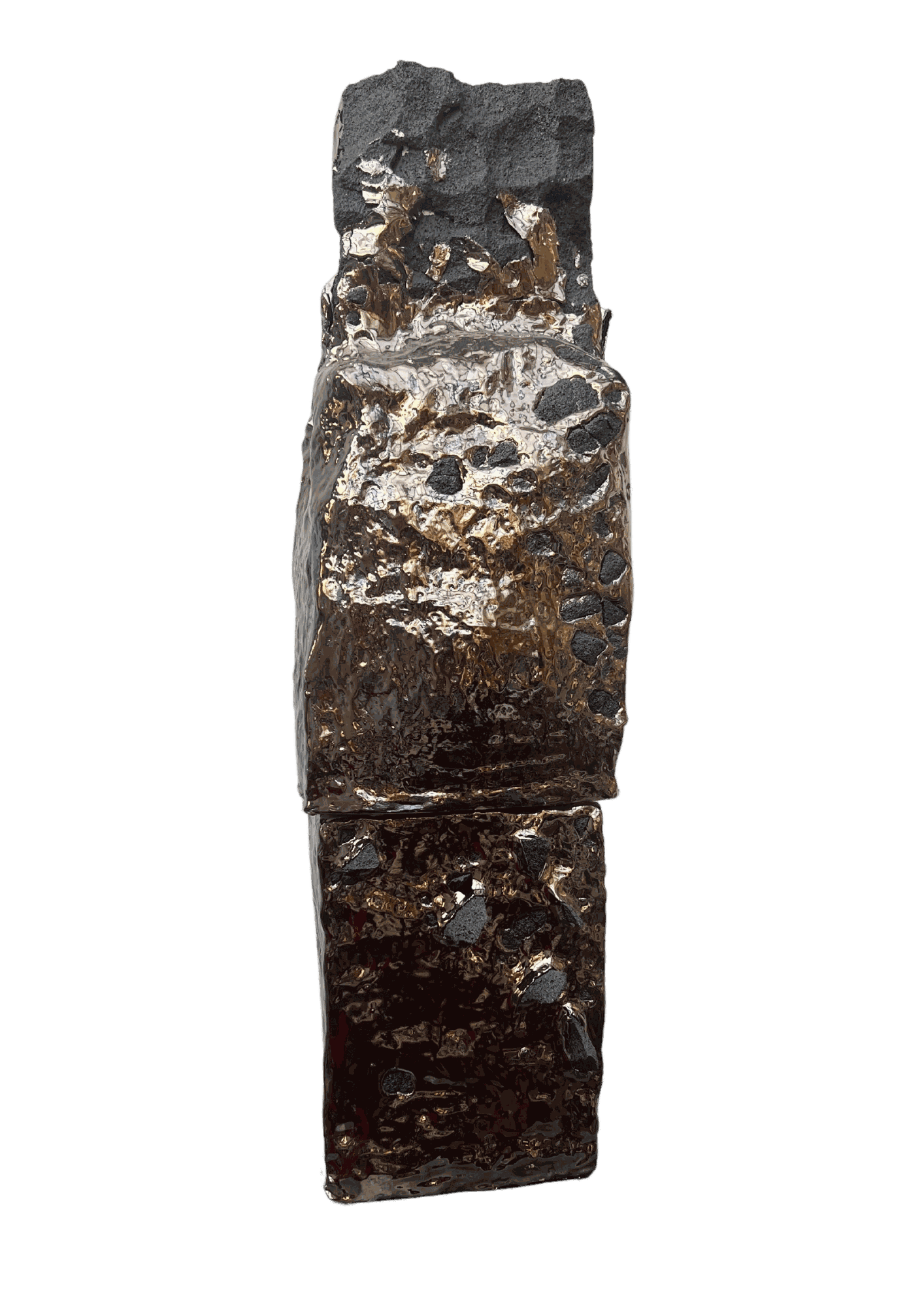 Elles traversent, 2022 Glazed ceramic and cellular concrete 84 x 27 x 30 cm