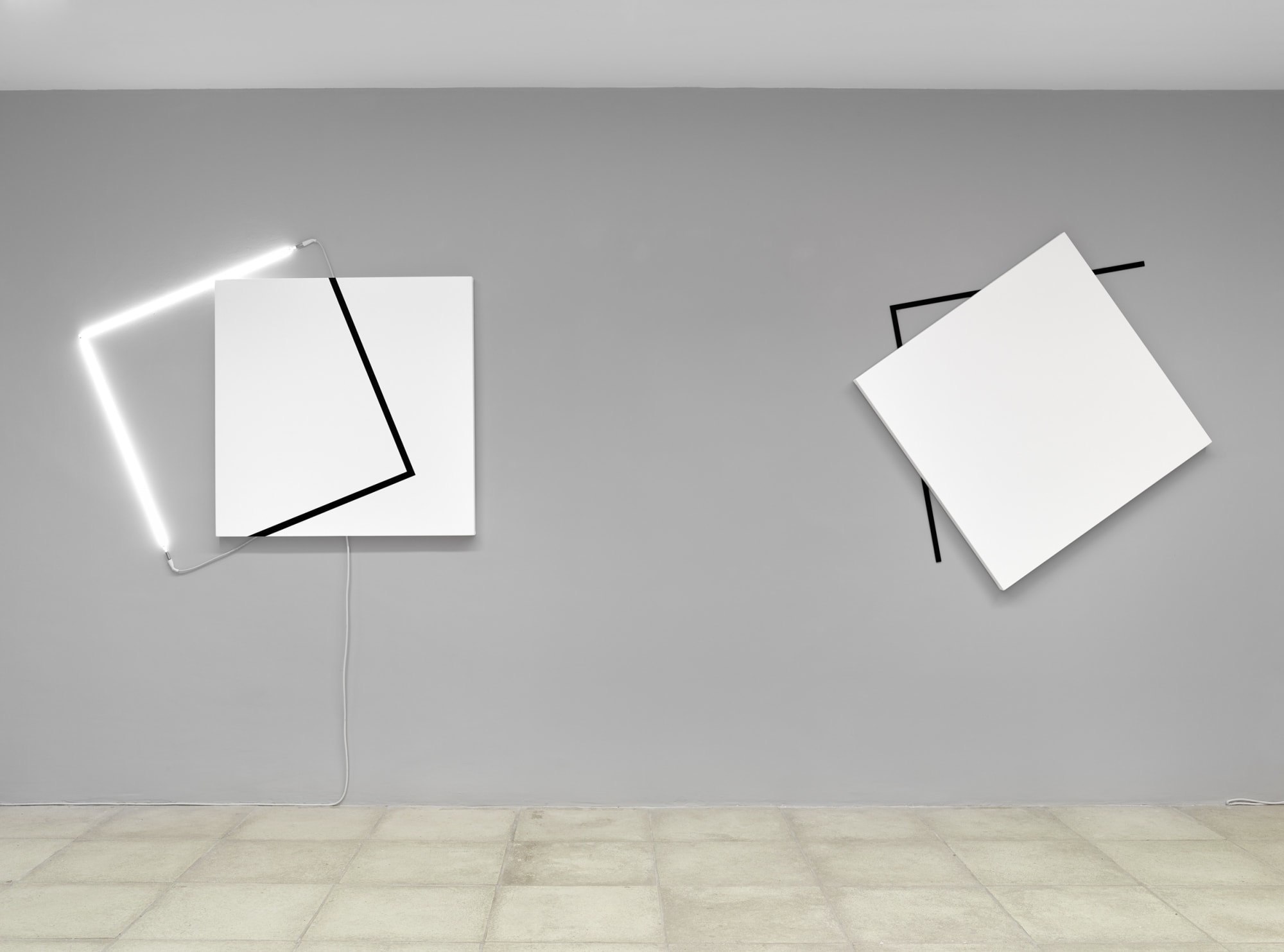 François MORELLET 25 ans de noces d'art Galerie Catherine Issert ©François Fernandez