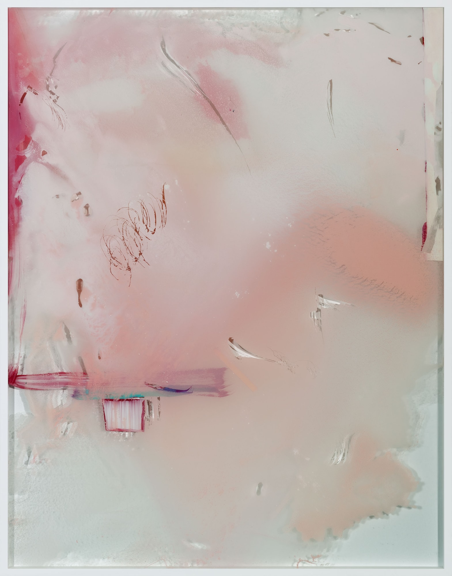 Michael Müller Tatooine, 2019 Series: Vor und hinter dem Glas Acrylic on Canvas and Glass 186.5 x 146 x 5.5 cm