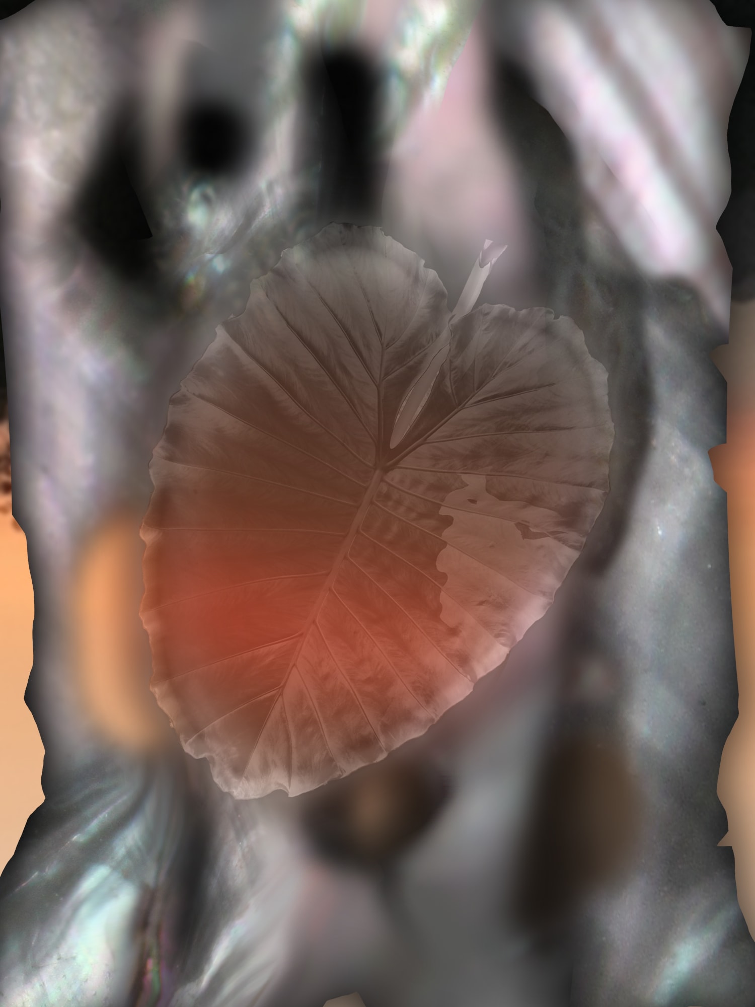 Qin Xiaoshi 0-2 (2022) Digital Print On Ceramic Board Copper Stainless Steel 70 x 47 cm Edition of 3 + 1 AP