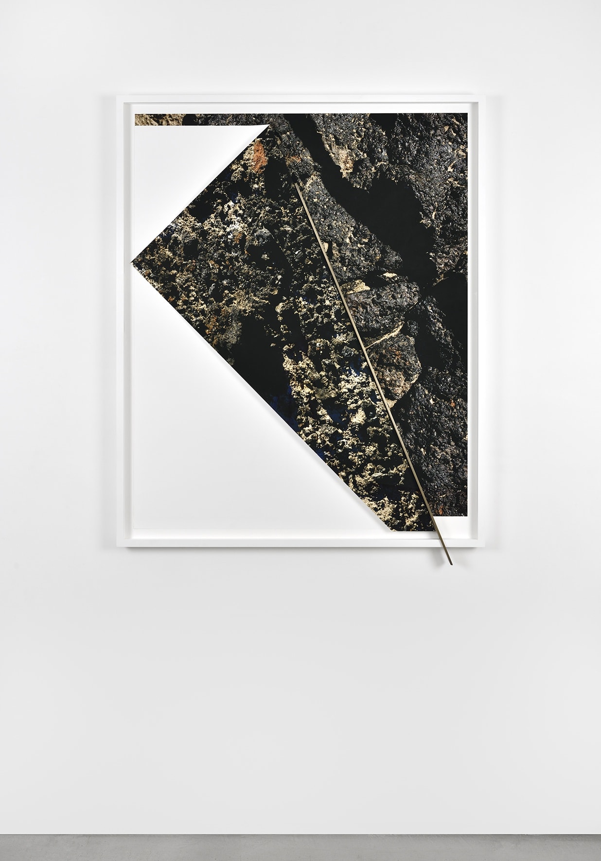 Letha Wilson Joshua Tree Bronze Push (Cinder Face to Face), 2016 Impressions jet d'encre, cuivre argenté, plexiglas anti-reflet, cadre en bois 142.2 x 111 x 6 cm 56 x 43 3/4 x 2 3/8 in