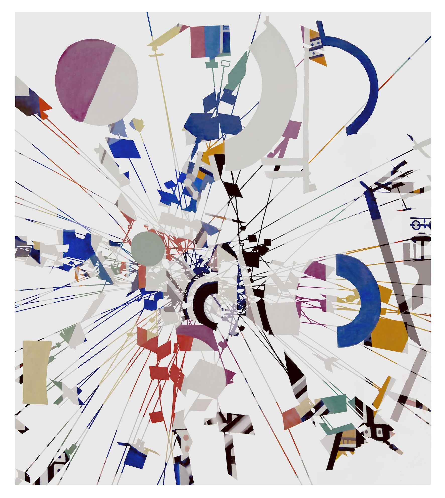 Stéphane Couturier Série "Les nouveaux Constructeurs" Lanzarote #2, 2020 Cibachrome 60 x 52.5 cm 23 31/50 x 20 47/100 in Edition of 2 (#1/2)